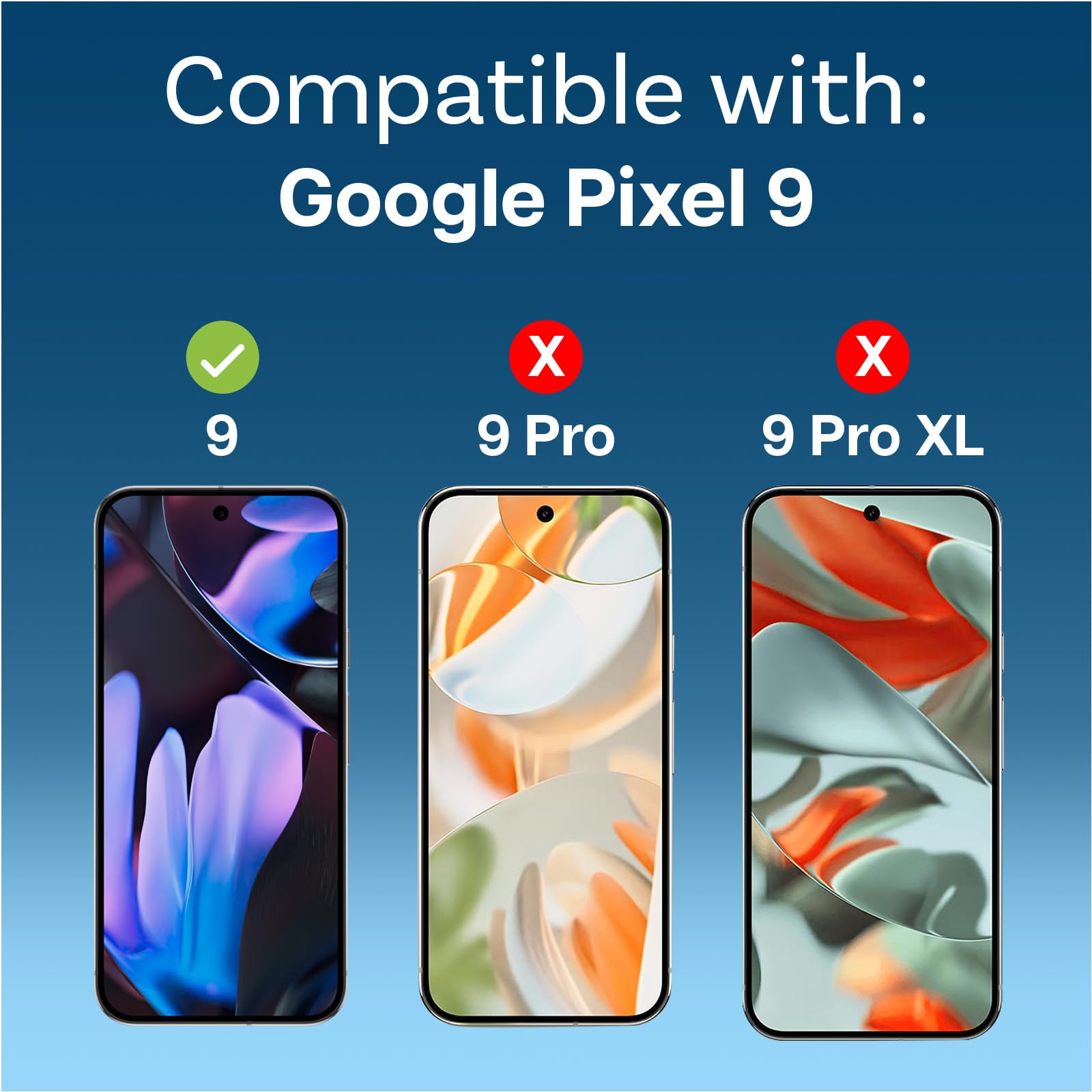 MMOBIEL Wymiana Szybki Aparatu Kompatybilny z Google Pixel 9 - W Komplecie z Klejem Dwustronnym, Pęseta i Sciereczka (Google Pixel 9 Lens)