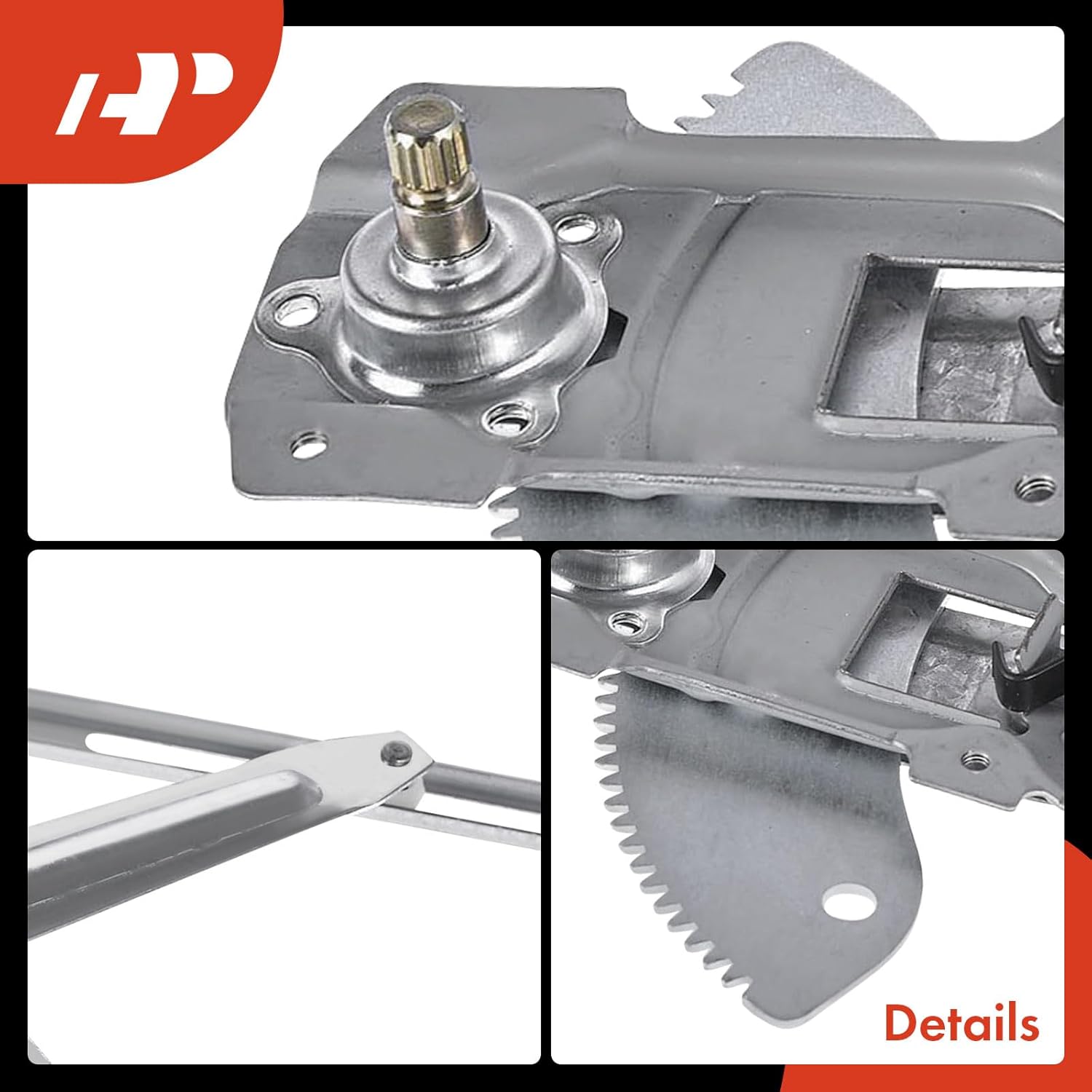 A-Premium Manual Window Regulator Front Passenger Side Compatible with Toyota Tacoma 1995-2004, Front Right Passenger Side