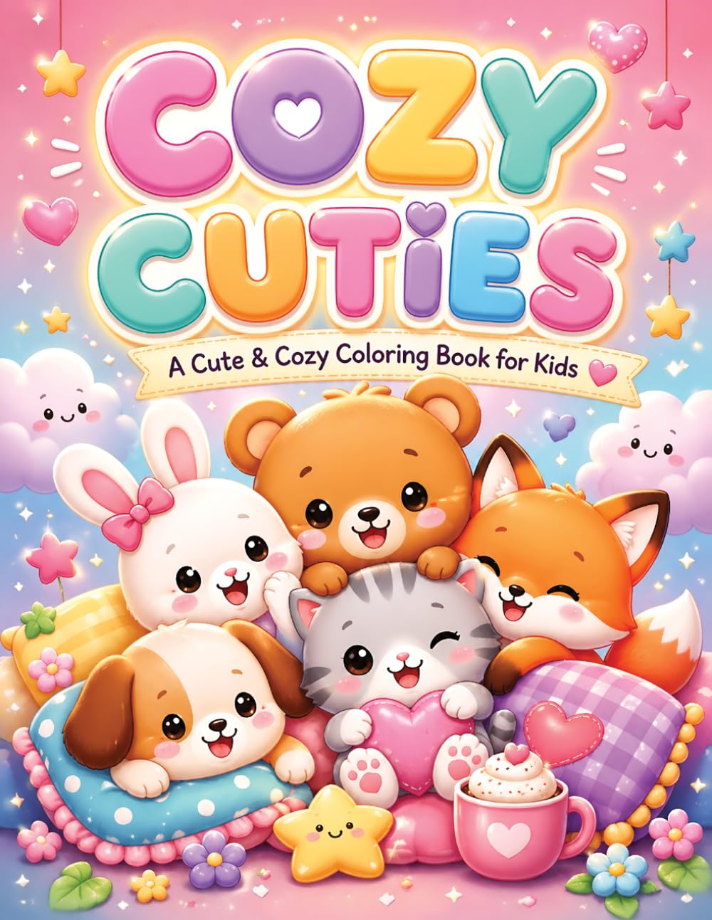 Cozy Cuties: A Cute & Coloring Book For Kids, Eojoy Adorable Animals, Relaxing Desings And Hours of Fun Coloring. Perfect For Kids Who Love Cute And Cozy Creativity!