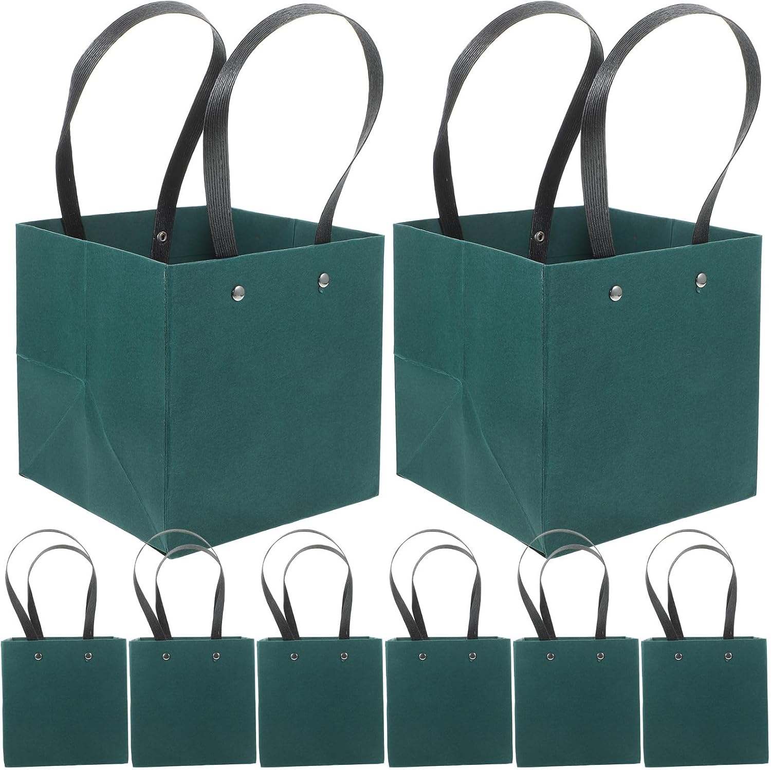 ARTSEWPLY Xmas 10pcs Eco-friendly Handheld Bags with Handles Bag Set