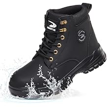 Safety Boots Mens Womens Waterproof Steel Toe Cap Boots Lightweight Safety Trainers Non-Slip Work Shoes Comfortable Protective Shoes