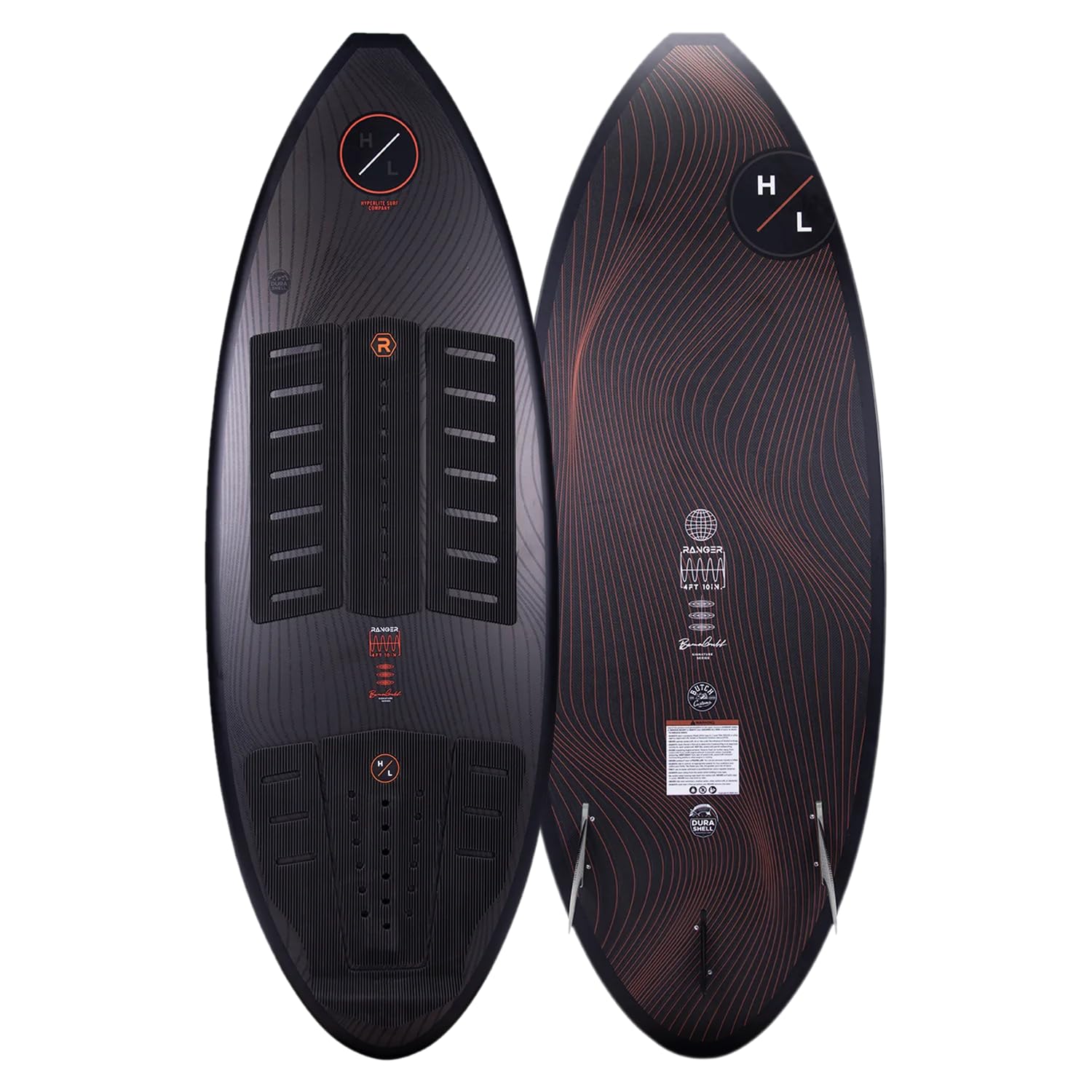 Hyperlite Ranger Wakesurfer Black/Orange 4ft 5in