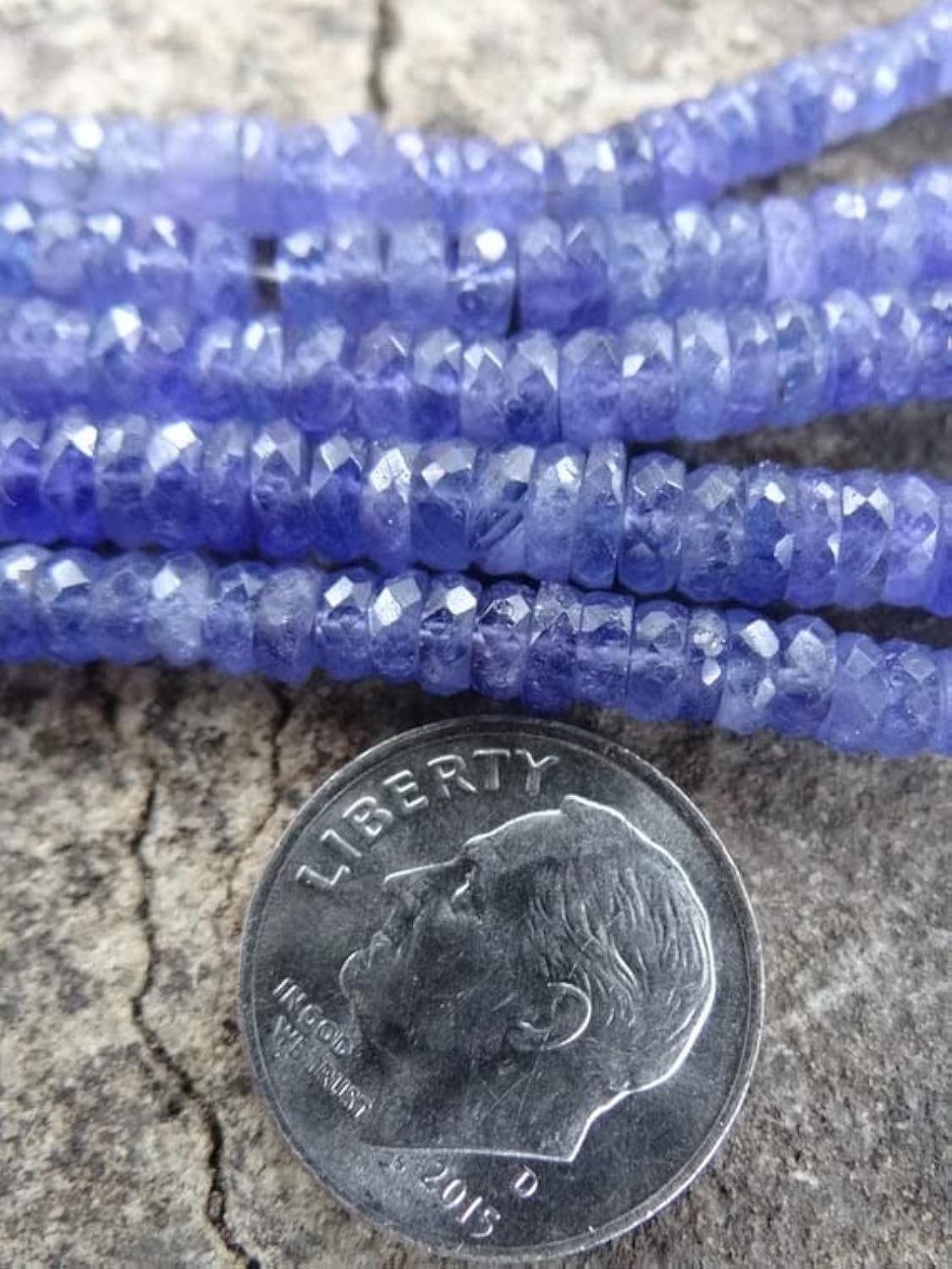 Tanzanite perles de 5x2.5mm pierre naturelle pour création de bijoux DIY