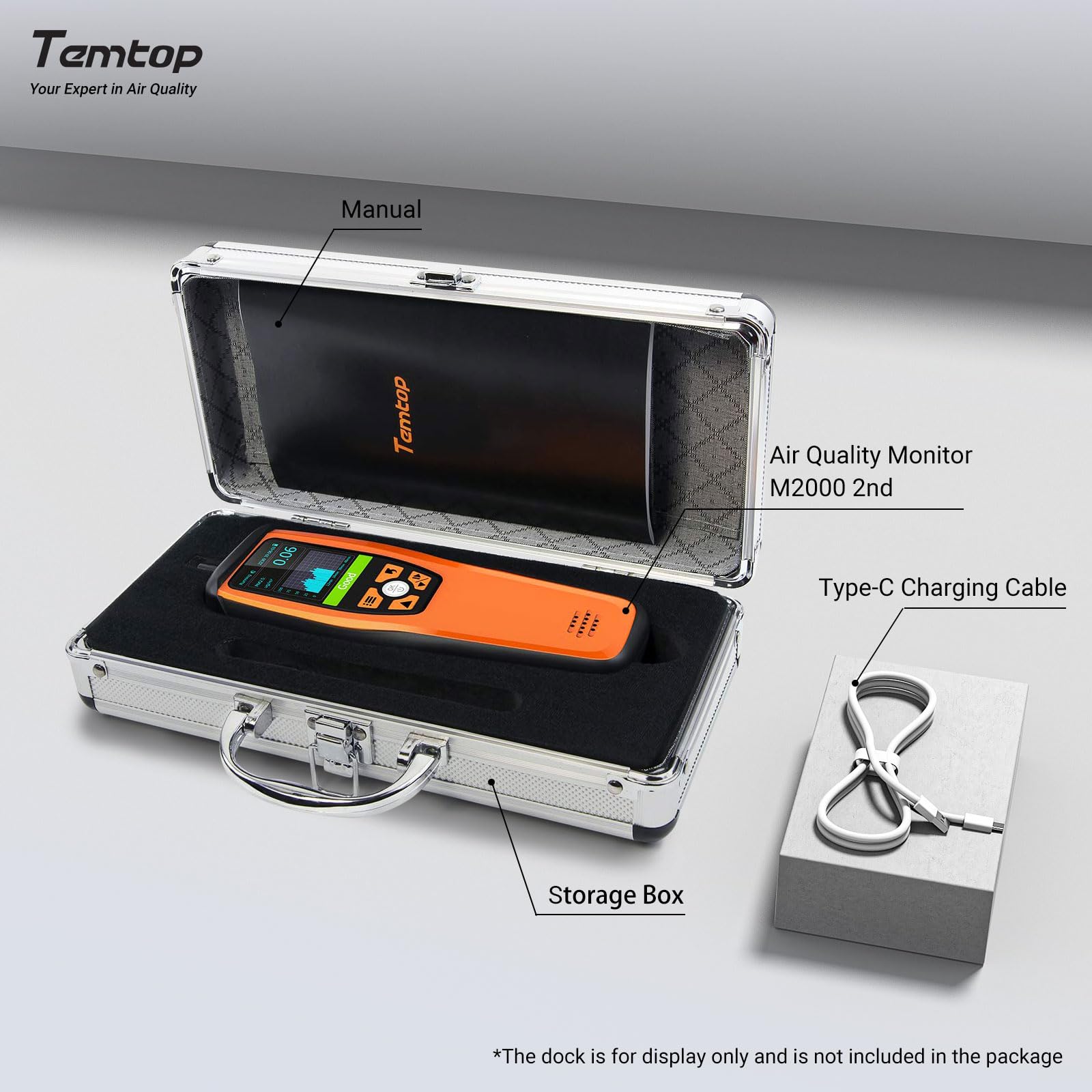 Temtop Professional Air Quality Analyzer & CO2 Monitor Particle Counter — Amazon image 9