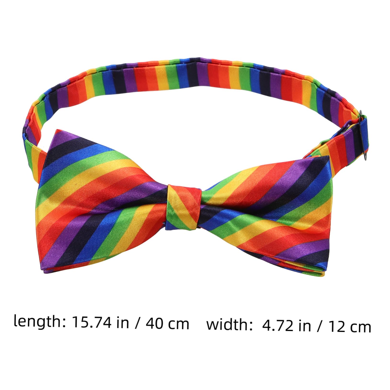 VALICLUD Fashionable Bow Ties for Women Bow Tie Decorations Rainbow Pattern for Birthday Parties Wedding Cosplay Events