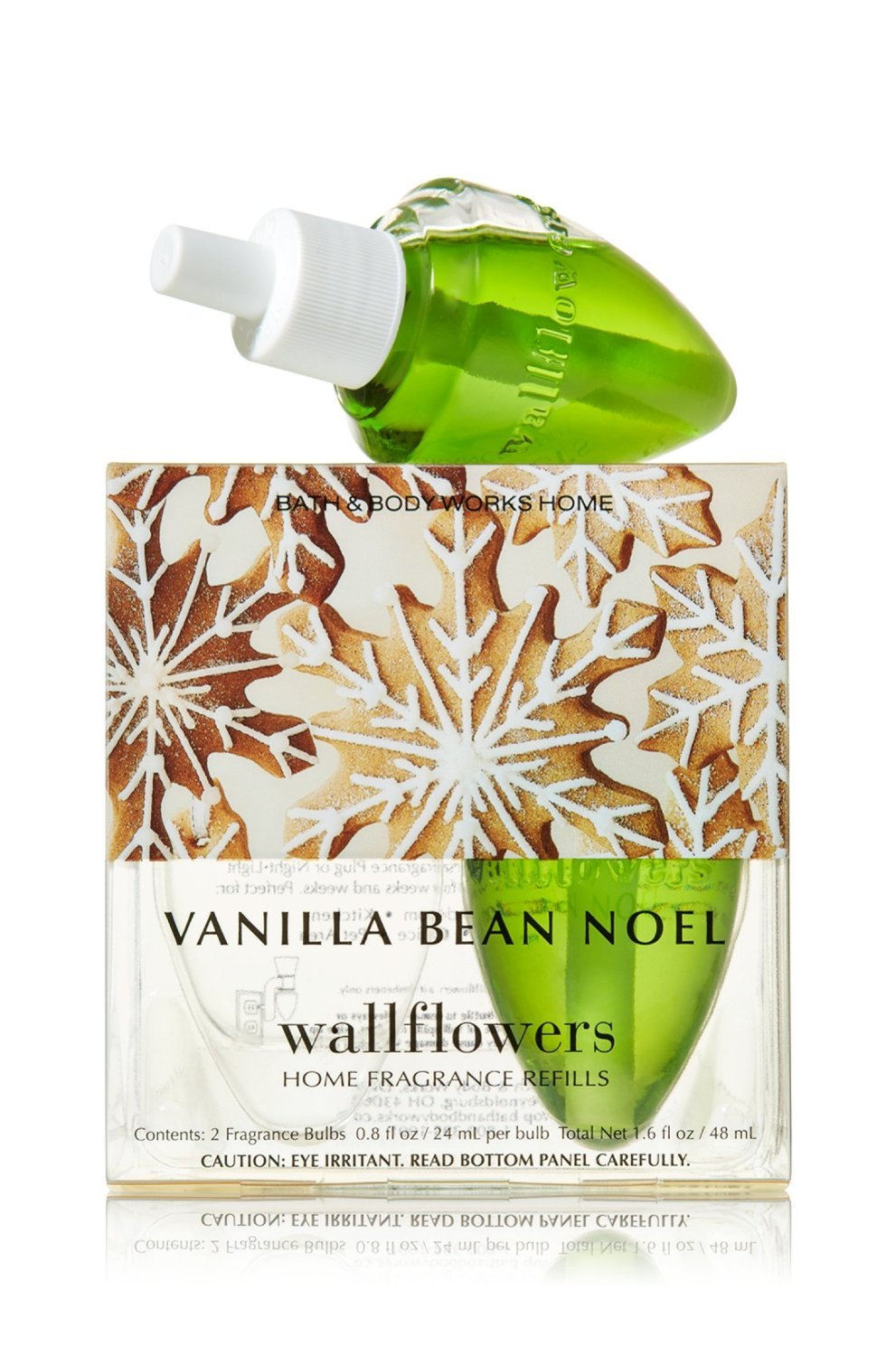 Bath and Body Works Vanilla Bean Noel Wallflowers Home Fragrance Refill 2 Bulbs