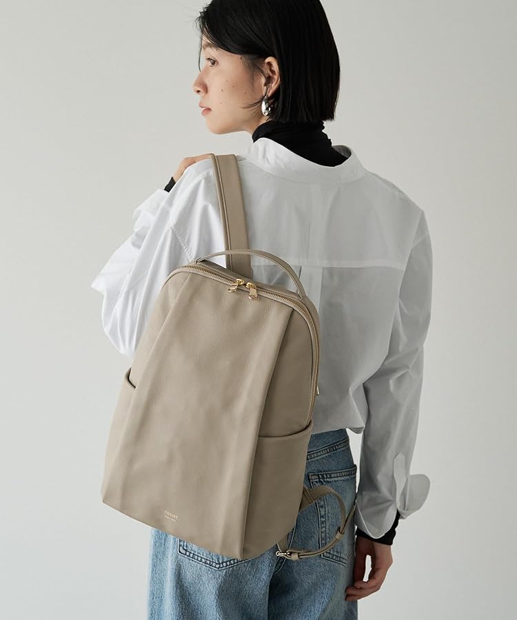 Amazon.co.jp: [ラシット] 背面メッシュ仕様］レザーリュックサック