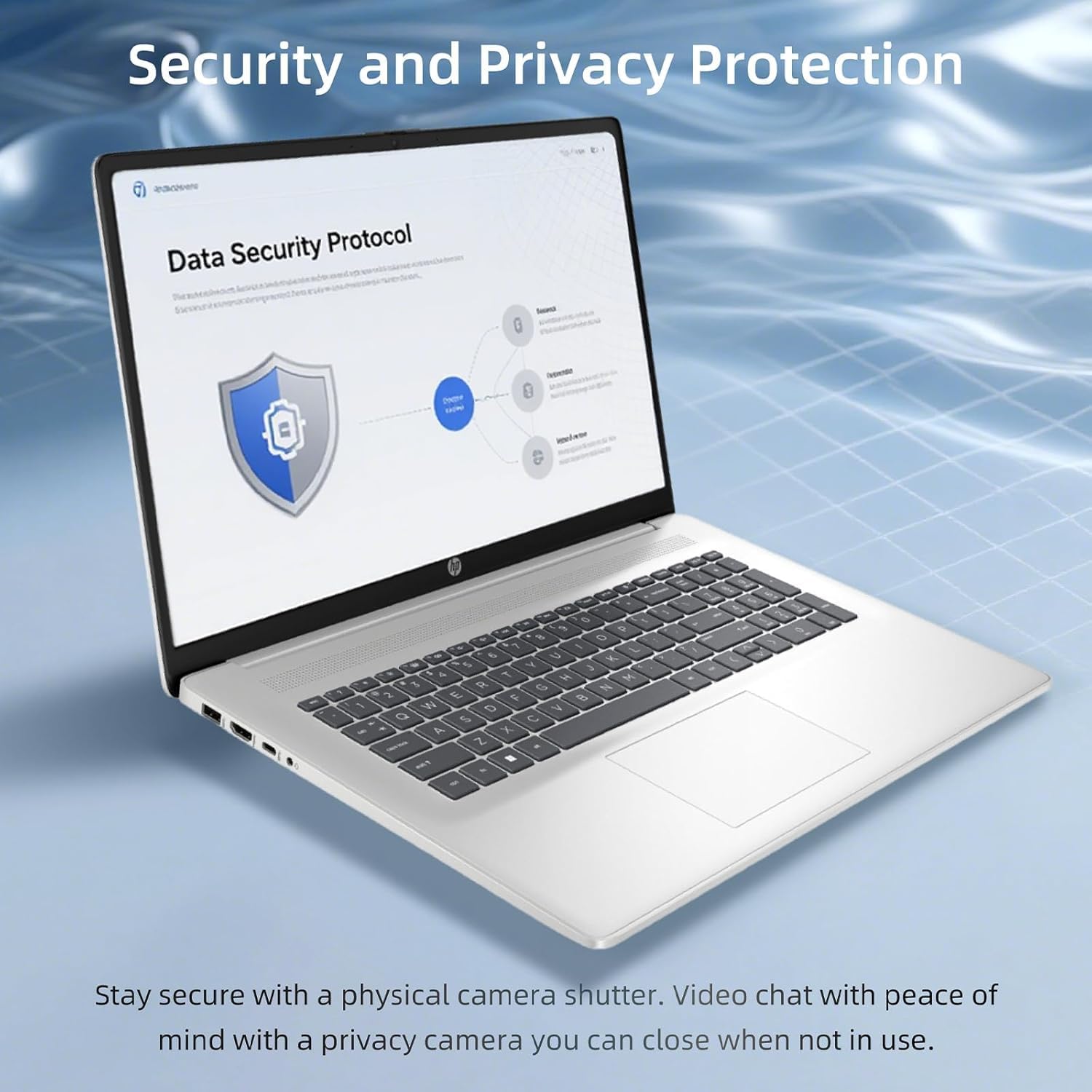 HP 17.3 HD+ Laptop Computer for Student & Business, Intel 8-Core Processor, 16GB RAM, 1TB SSD, WiFi 6, Bluetooth 5.3, HDMI, Type-C, Silver, Windows 11 Pro