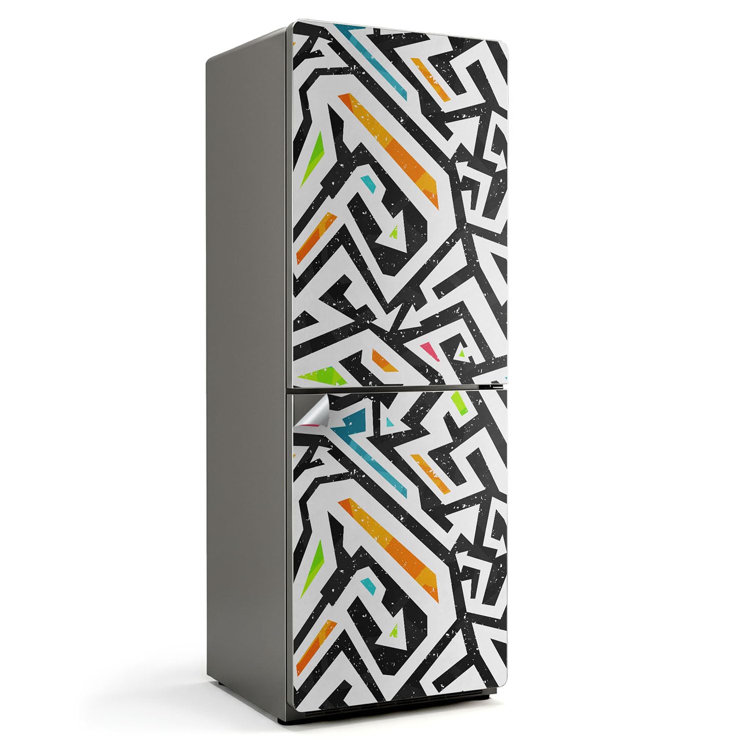 Sticker frigo anti-rayures 70x190 cm couvrant entièrement la porte