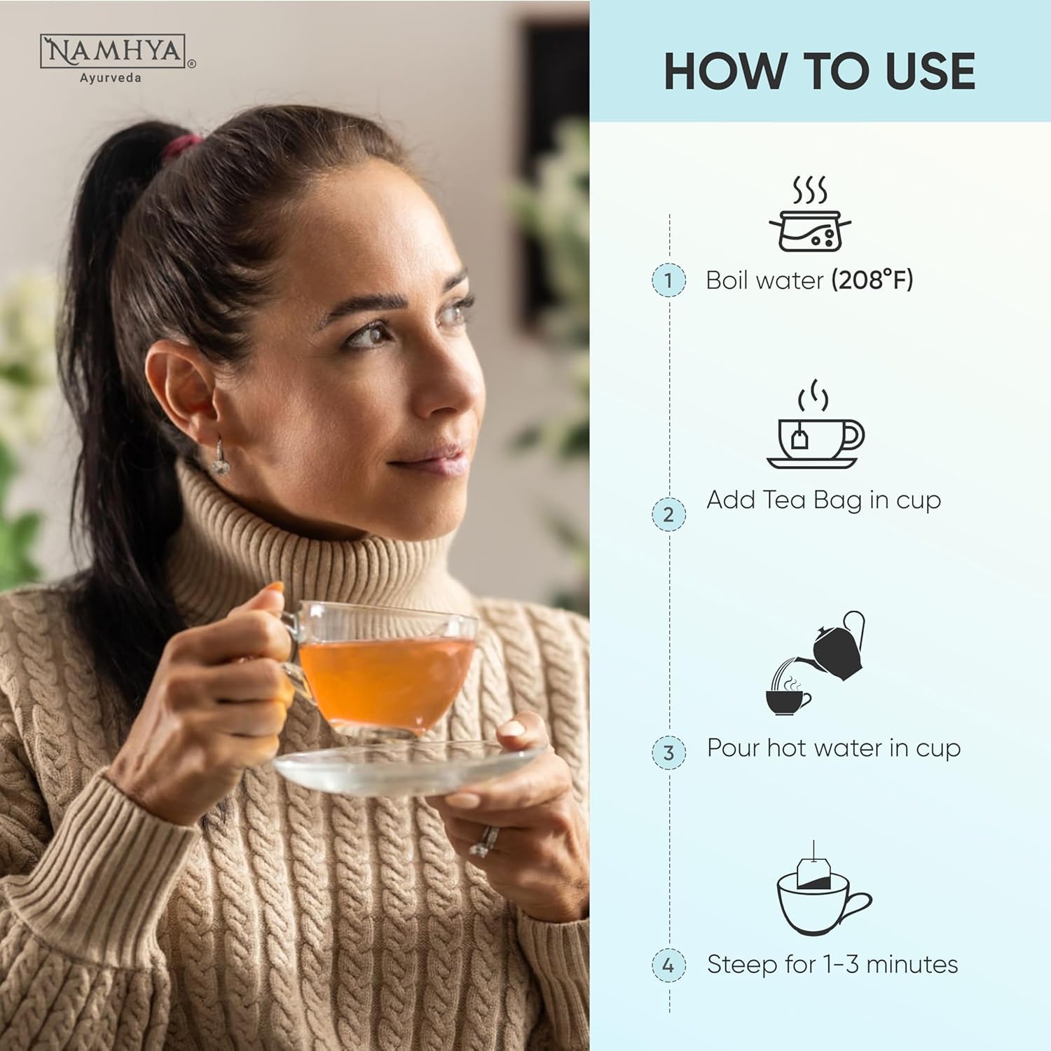 Namhya Liver Cleanse Herbal Tea | Fatty Liver Detox | 100gmx2 Loose Tea — Amazon image 8