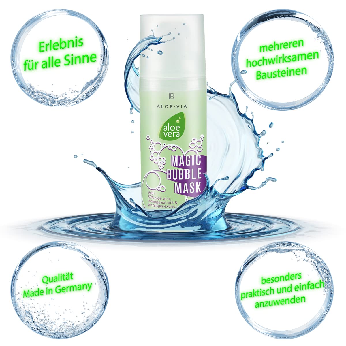 LR Aloe Via Aloe Vera Magic Bubble Mask 50 ml : Amazon.de: Beauty