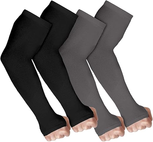 V.E UV Sun Protection Arm Sleeves for Men & Women, UPF 50 Arm Cover for Biking,Cricket,Cycling, Golf, Outdoor Sports