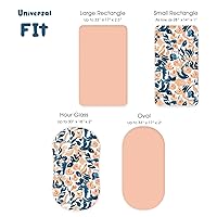 Vista 11 de Juego de 2 sábanas elásticas ultra suaves para moisés, ajuste universal para moisés, cesta de moisés, colchón rectangular ovalado, seguro y cómodo