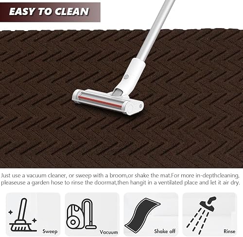 Miniatura 4 de Alfombra de pasillo para interiores y exteriores, tamaños personalizados para cocina, entrada, dormitorio, con respaldo de goma natural