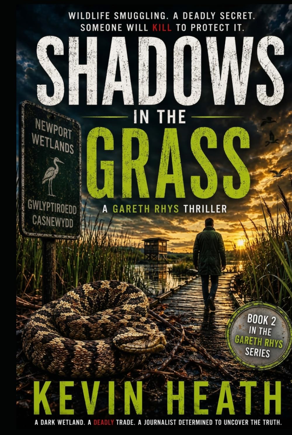 Shadows in the Grass: wildlife smuggling and murder at the Newport Wetlands (Gareth Rhys Investigations)
