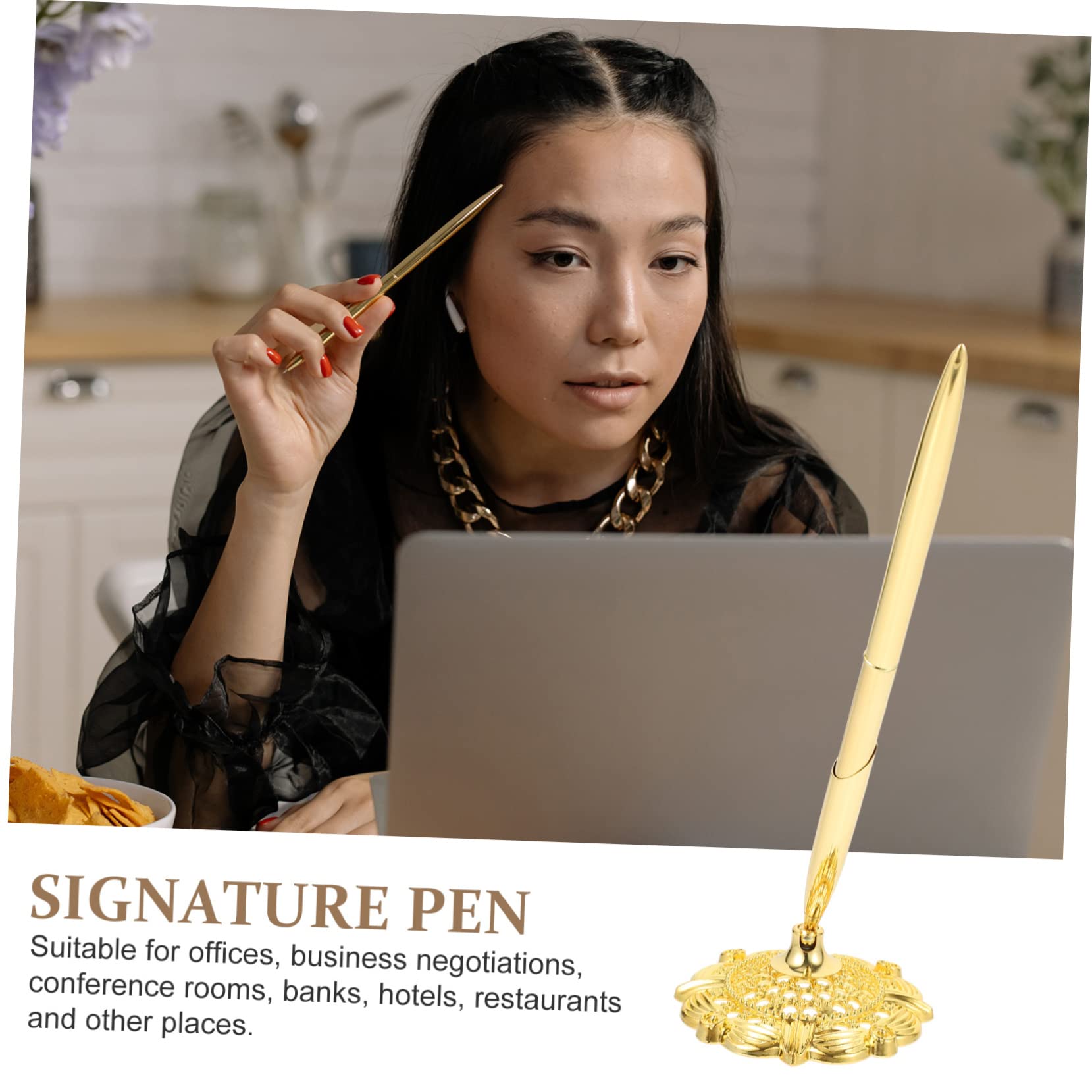 Lurrose 10stücke Professionelle Kugelschreiber Für Büro Eleganter Ballpoint Pen Für Banken Und Hotels Als Schreibzubehör Für Geschäftliche Anlässe