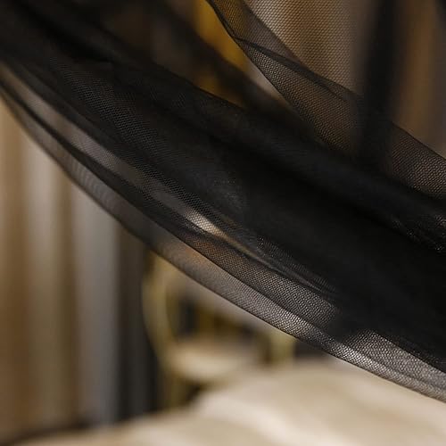 Miniatura 5 de Mengersi Cortinas de Dosel para Cama con Luces, Elegantes Cortinas de Dosel para Cama, Mosquitero para Cama Full Queen King, Decoración de