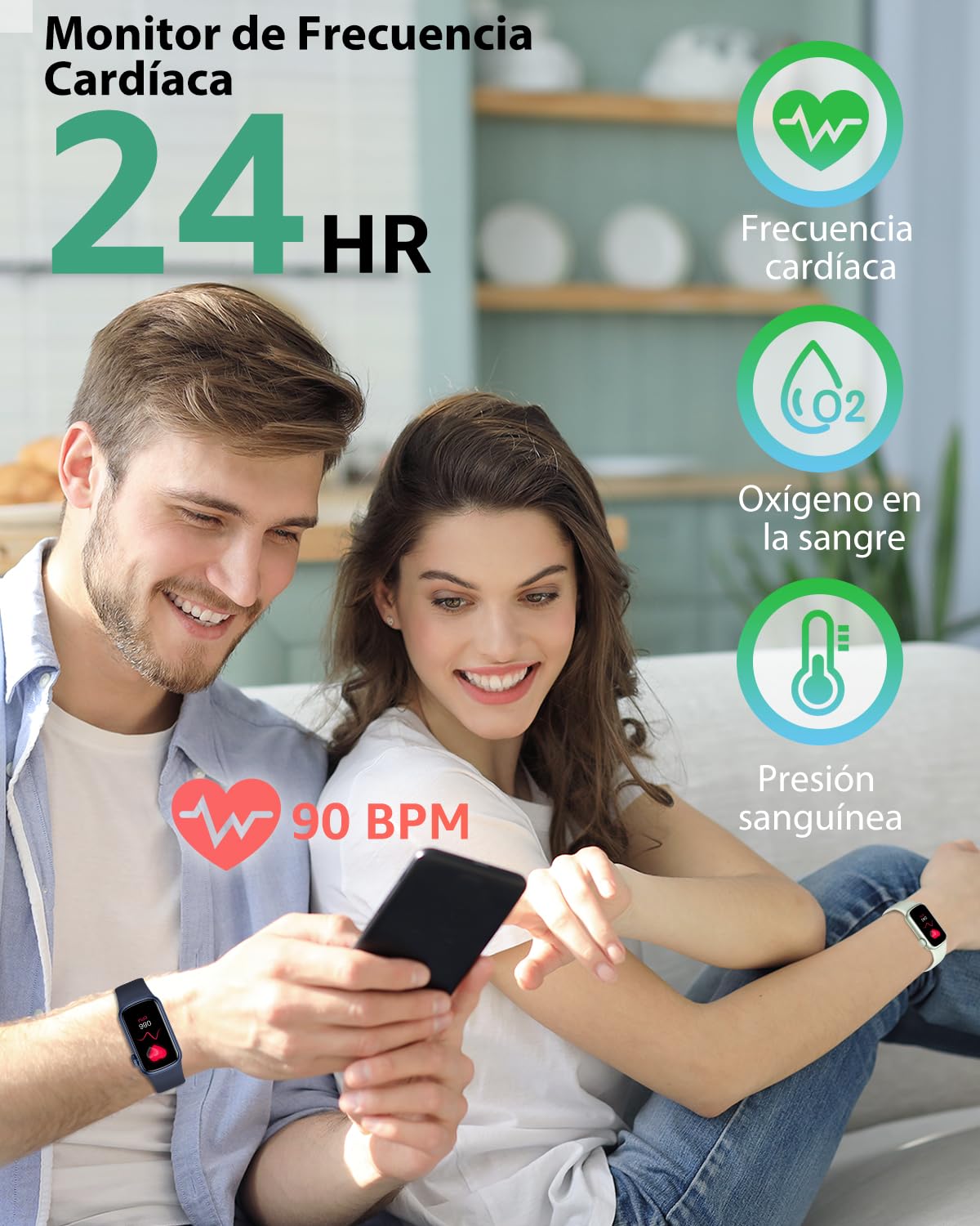 IMFRCHCS Smart Watch,con Pantalla Táctil de 1.47",137+Modos de Deporte Fitness Watch con Pulsómetro Monitor de Sueño, Contador de Pasos,IP68 Waterproof Activity Trackers para Mujeres Hombres