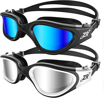 ZIONOR Swim Goggles, 2 Packs G1 Polarized Swimming Goggles for Adult/Men/Women