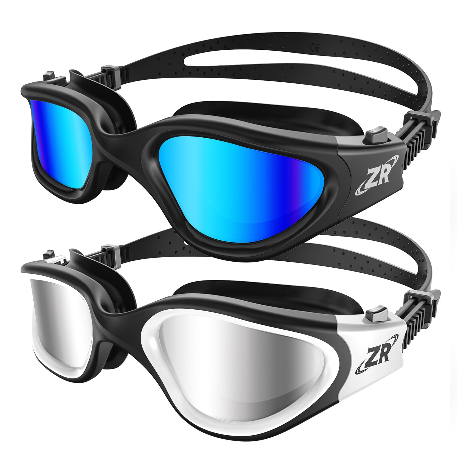 ZIONOR Swim Goggles, 2 Packs G1 Polarized Swimming Goggles for Adult/Men/Women