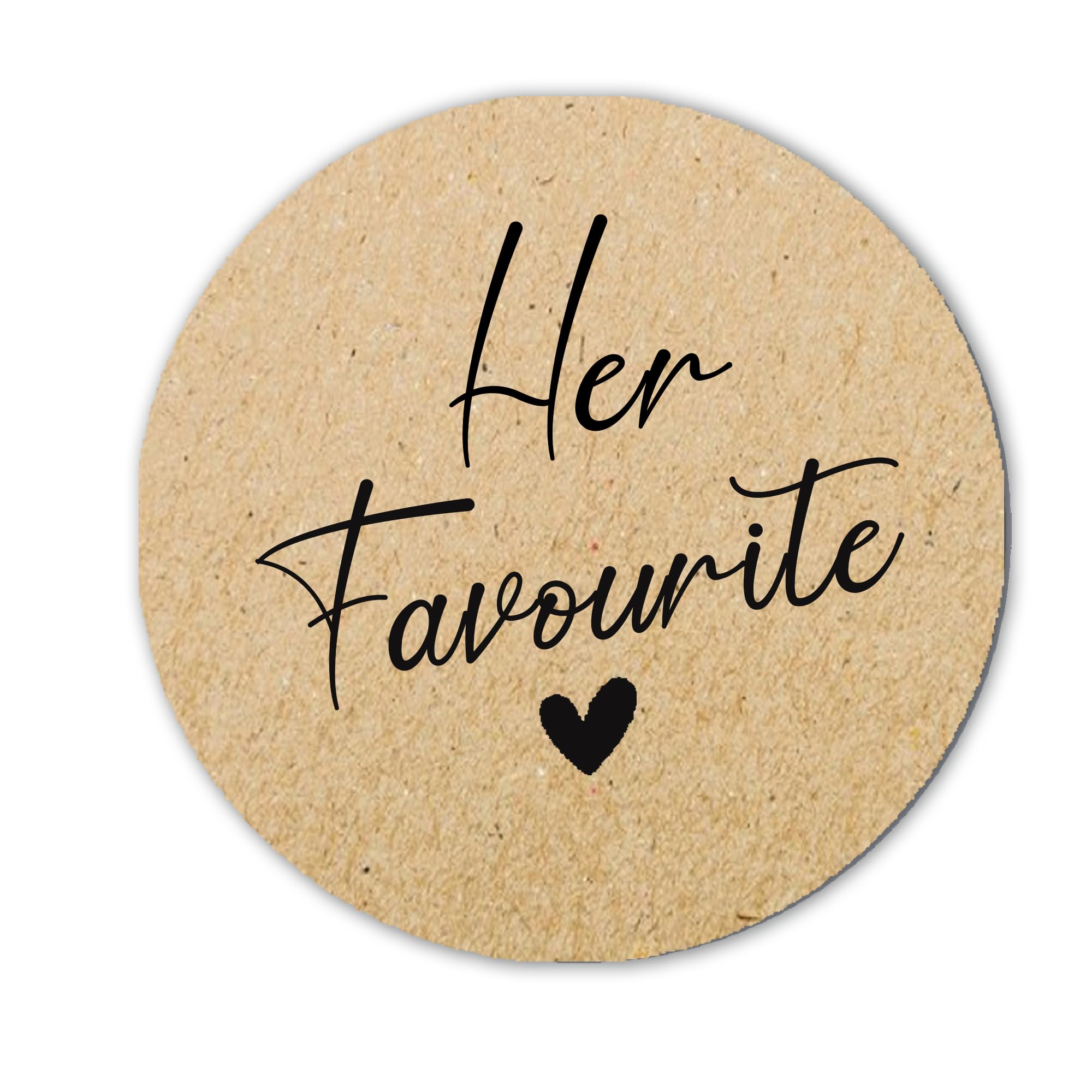 His, Her and Our Favourite Wedding Favors Stickers Labels, Custom 4.5cm Stickers
