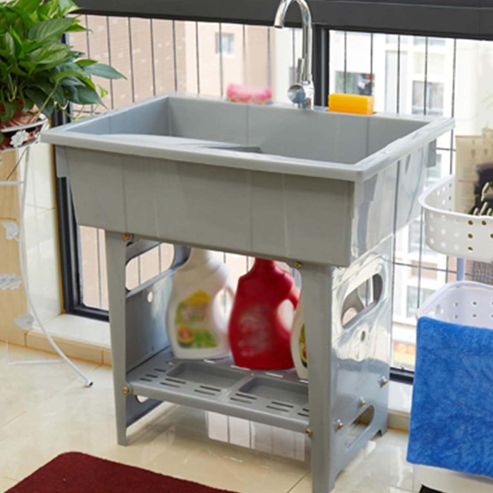 Évier à linge utilitaire portable pour éviter les taches tenaces grâce au bac à laver intégré