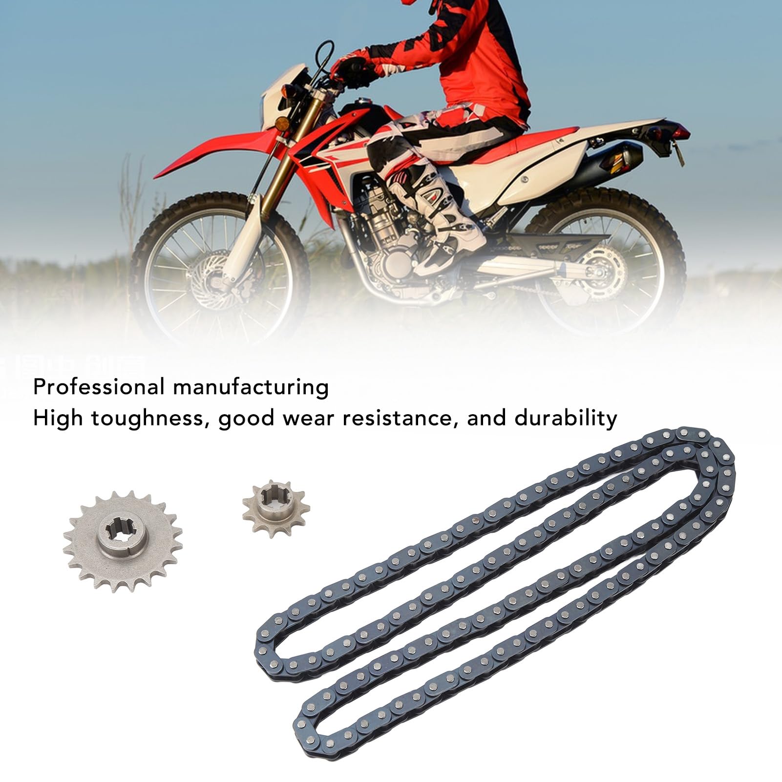 Kit Chaîne et Pignon en acier Premium T8F 20T 11T, 116 Kit Chaîne et Pignon en acier Premium T8F 20T 11T, 116