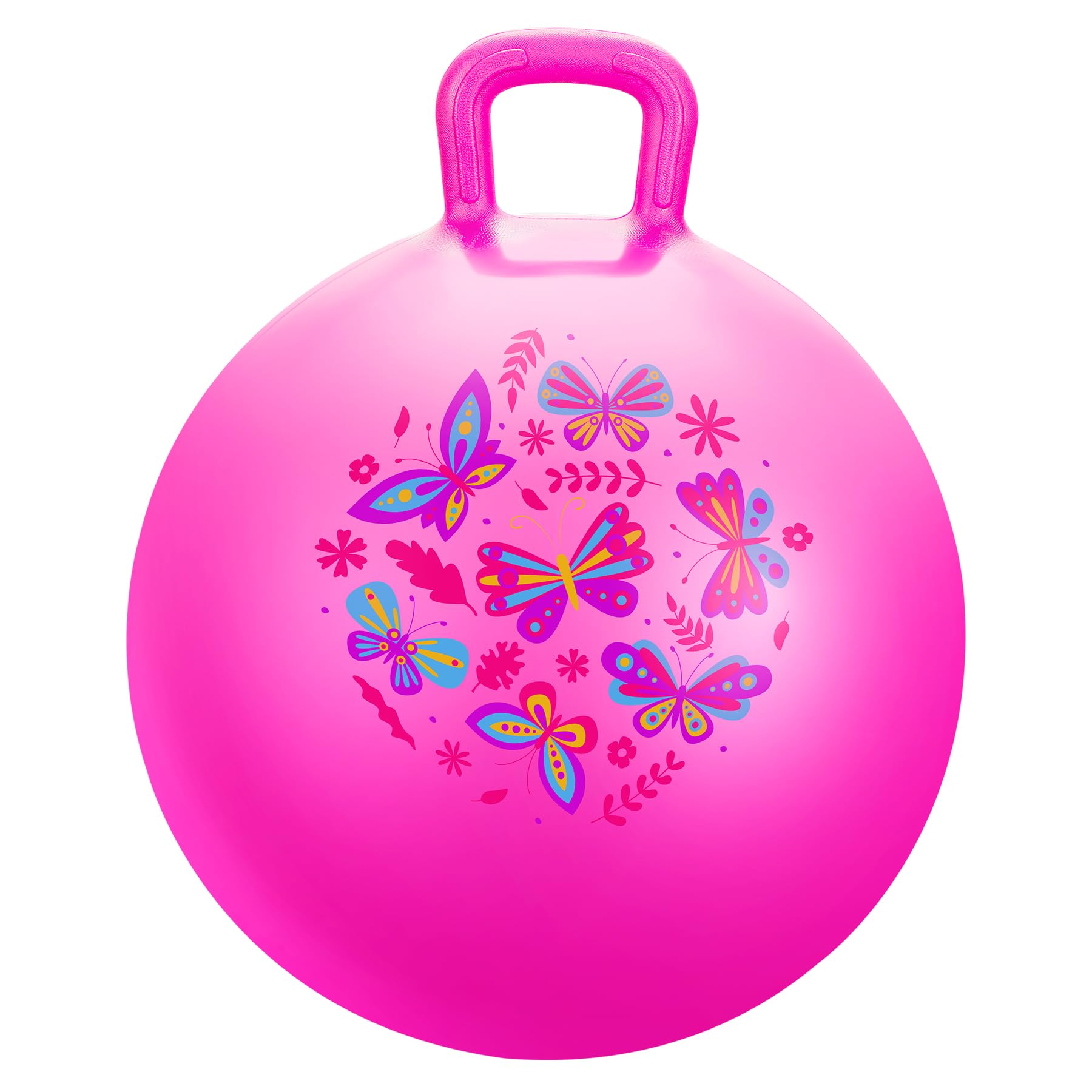 Hopper Ball for Kids 3-8, 18in Bouncy Ball with Handle, Hippity Hop
