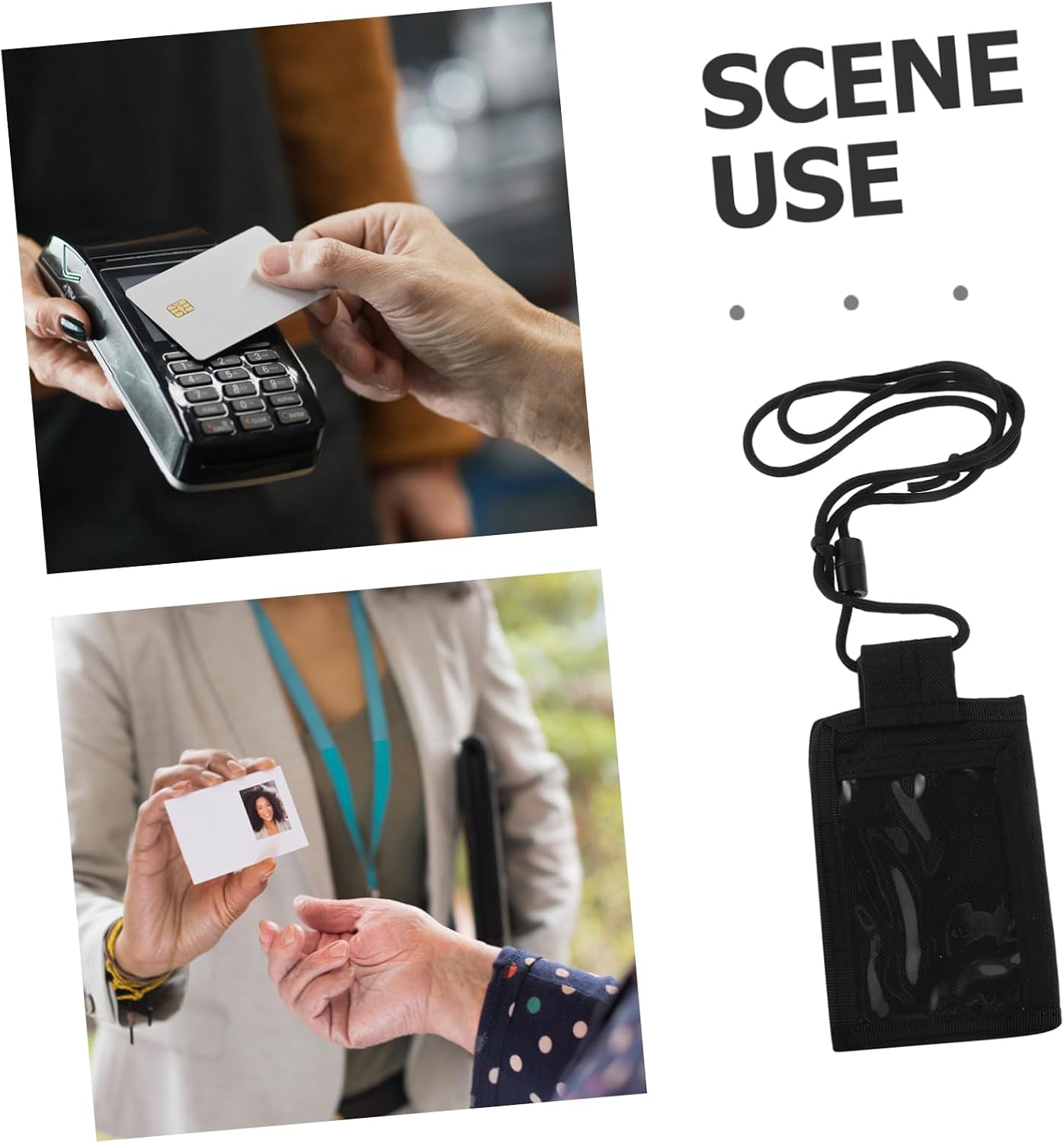 STOBOK Id Card Holder with Lanyard Pvc Pass Holder Sleeve for Outdoor Use Travel and Gym Memberships Versatile Storage for Cards and Tags