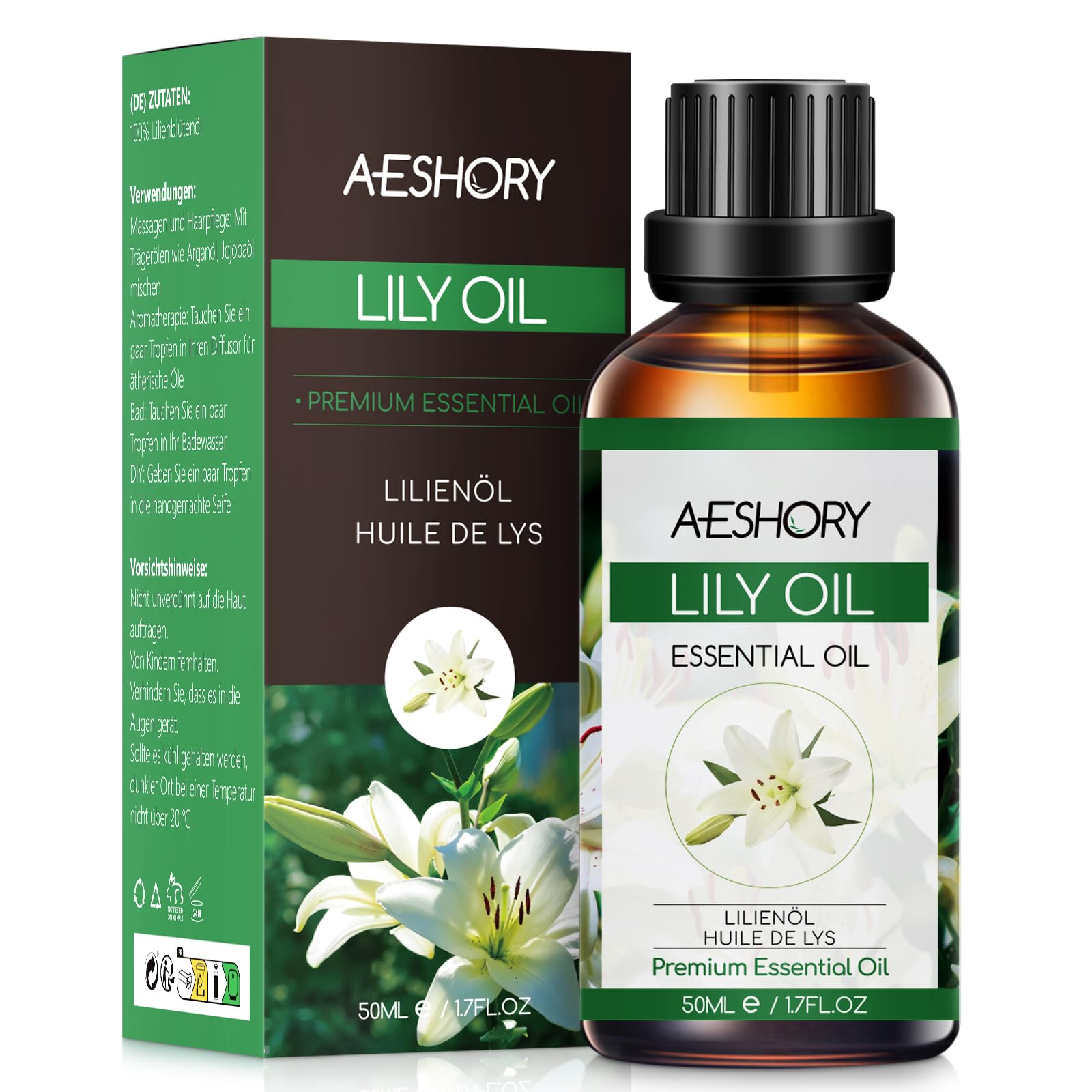 AESHORY Aceite Esencial de Rosa 50ML, Natural Aceite de Aromaterapia de Rosa, Aceites de Fragancia Premium para Humidificador, Masaje, Baño, Cuidado la Piel, Relajación y Calma — view 38