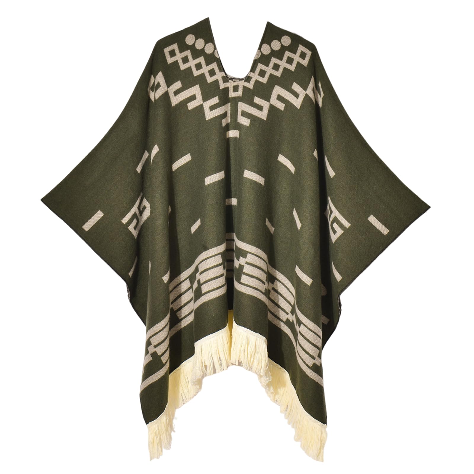 Iris Sprite Dames Pullover Poncho Trui Elegante Sjaal Wraps Zachte Kasjmier Voelt Loszittende Poncho's Wrap, Beige, One size