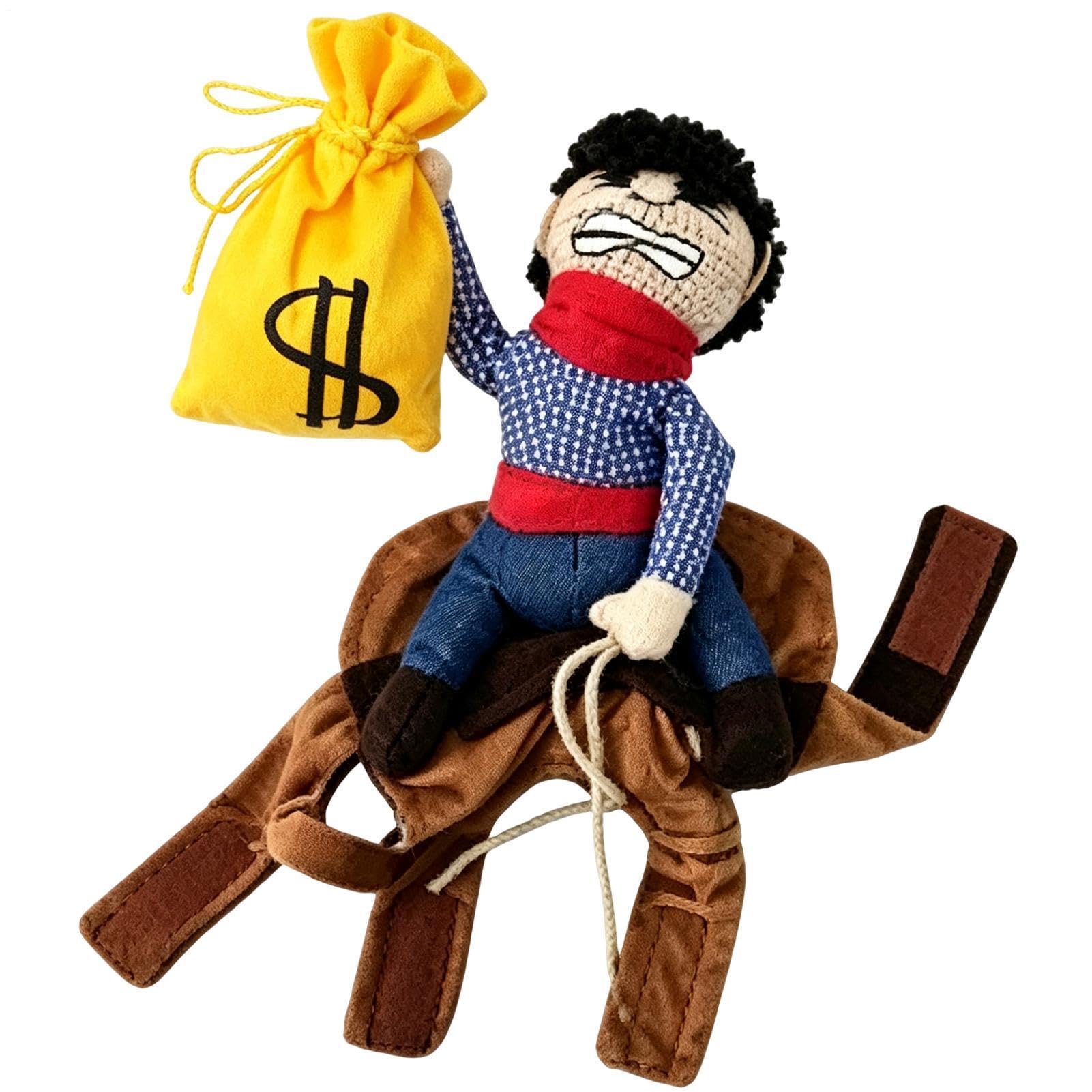 Creative Cowboy Rider Costume, Funny Cowboy Saddle Dog Costume