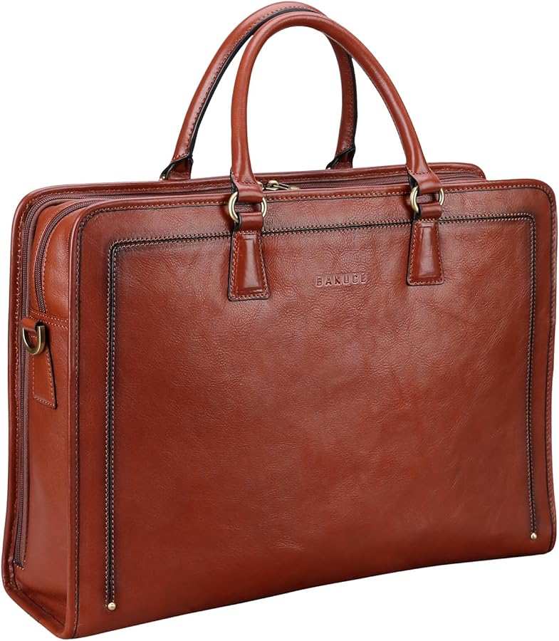 Amazon.com: Banuce Vintage Genuine Full Grains Italian Leather