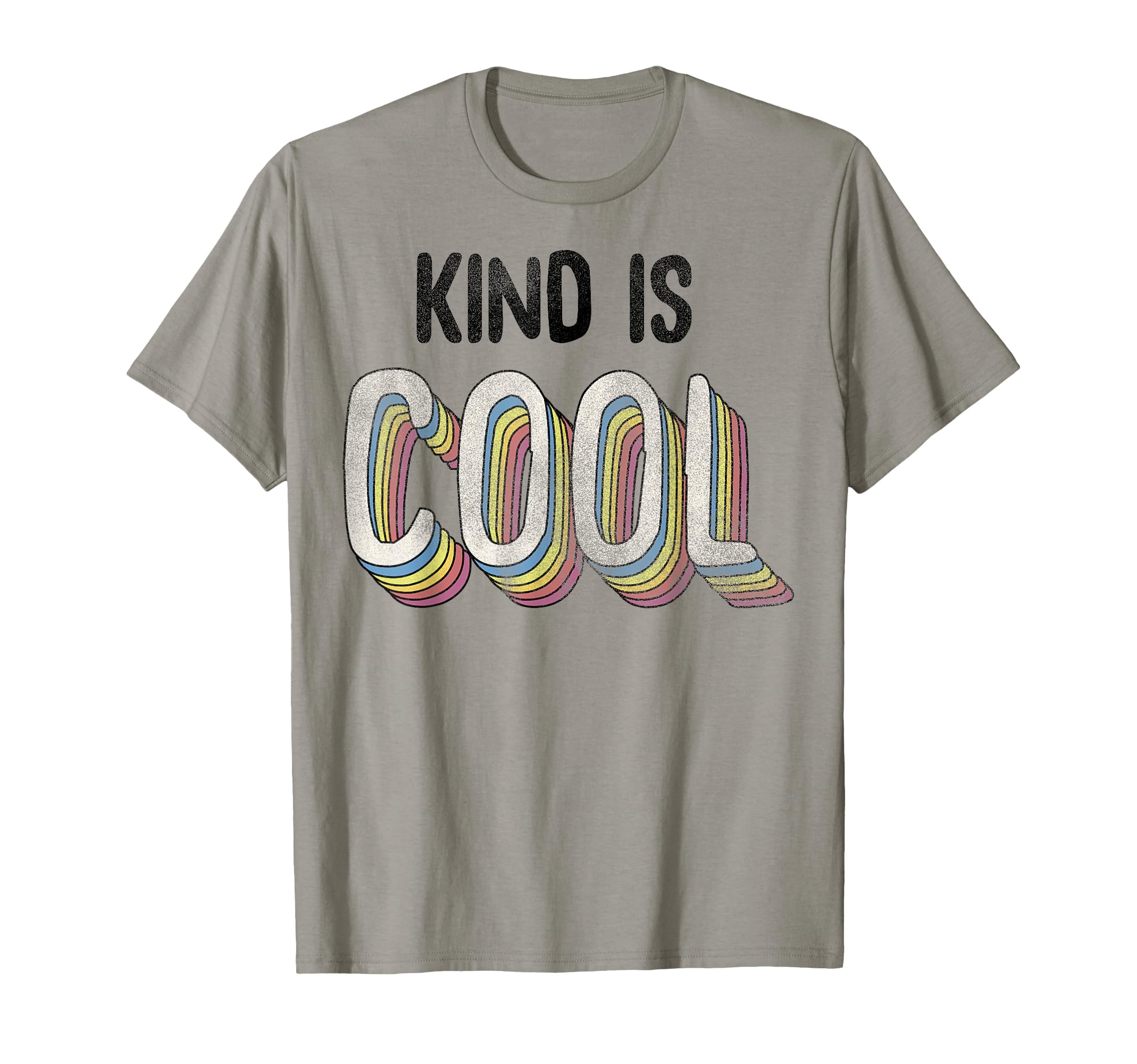 Kind Is Cool Rainbow Text T-Shirt