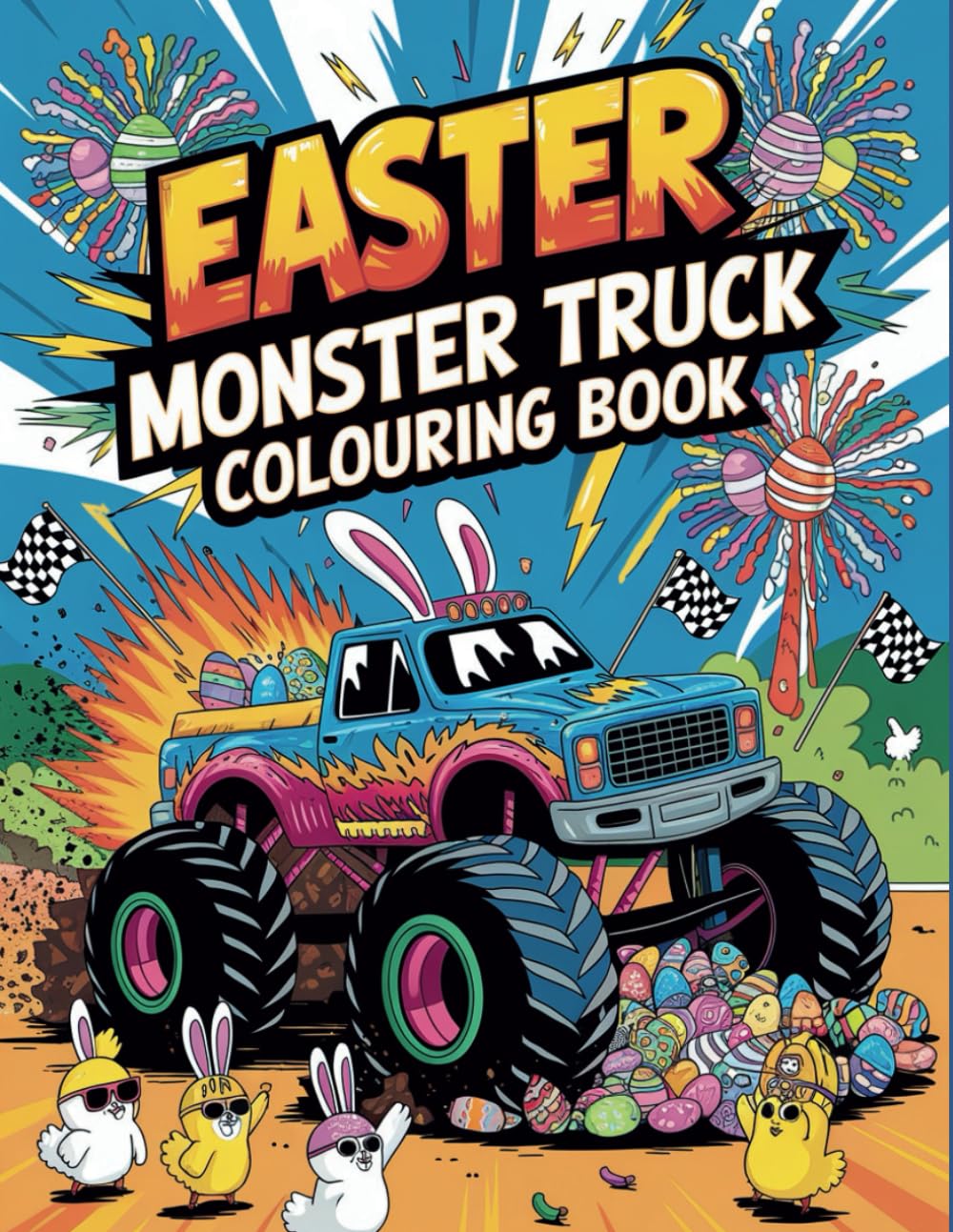 Easter Monster Truck: Big Wheels, Cute Bunnies, and Egg Hunts for Kids