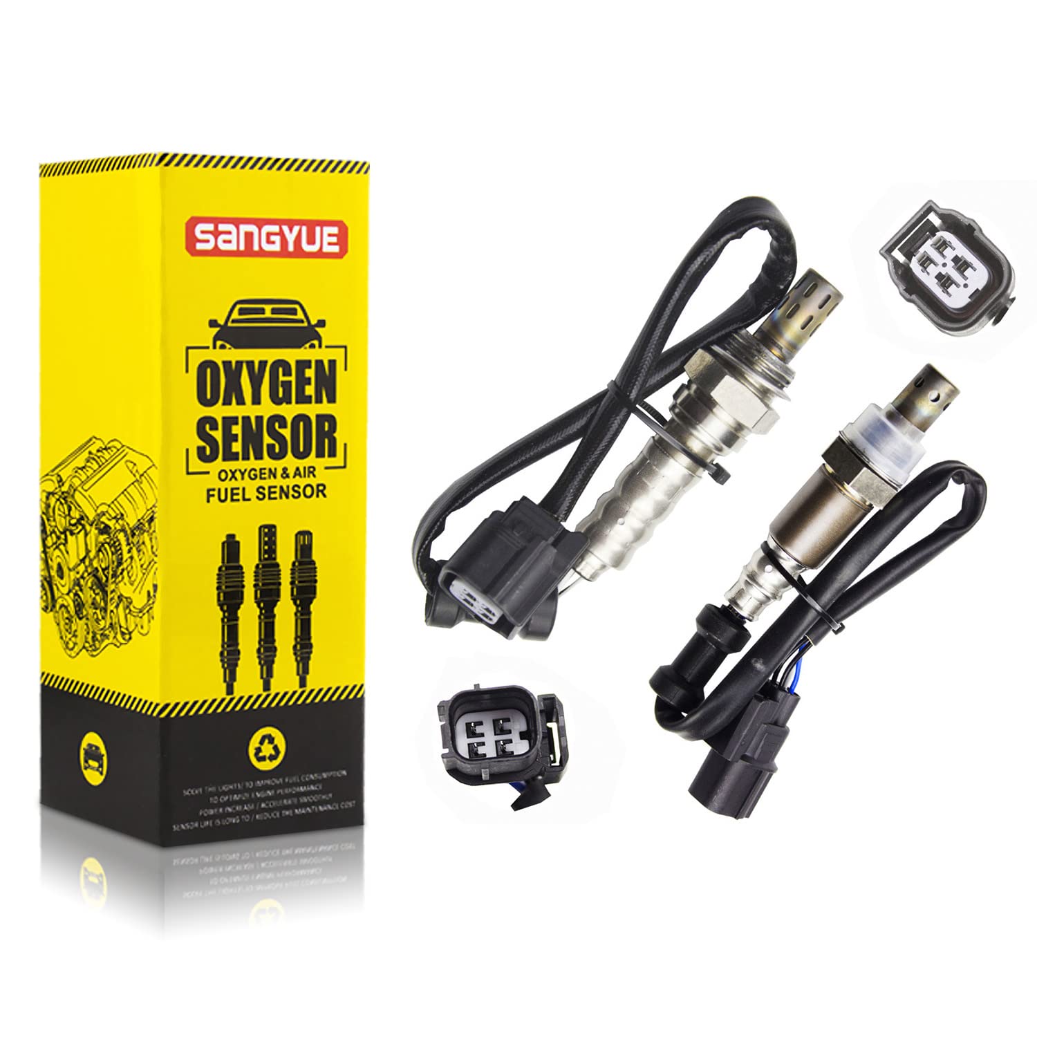 Sangyue2X Oxygen O2 Sensor for 2013 2014 2015 Honda Accord 2.4L; 2015-2017 Acura TLX 2.4L Upstream + Downstream