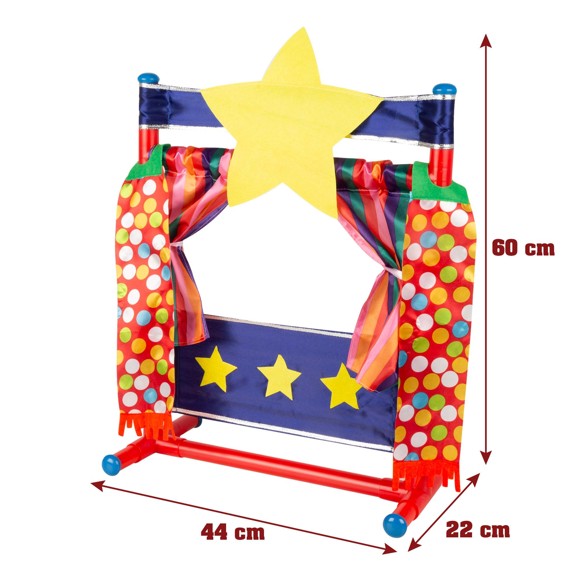 ColorBaby Cucu Show Set Teatro Marionetas Pinocho, 4 títeres 25 cm, Materiales Suaves y Seguros, Juguetes Infantil, para Jugar en Grupo o Pasar Tiempo en Familia (39172)