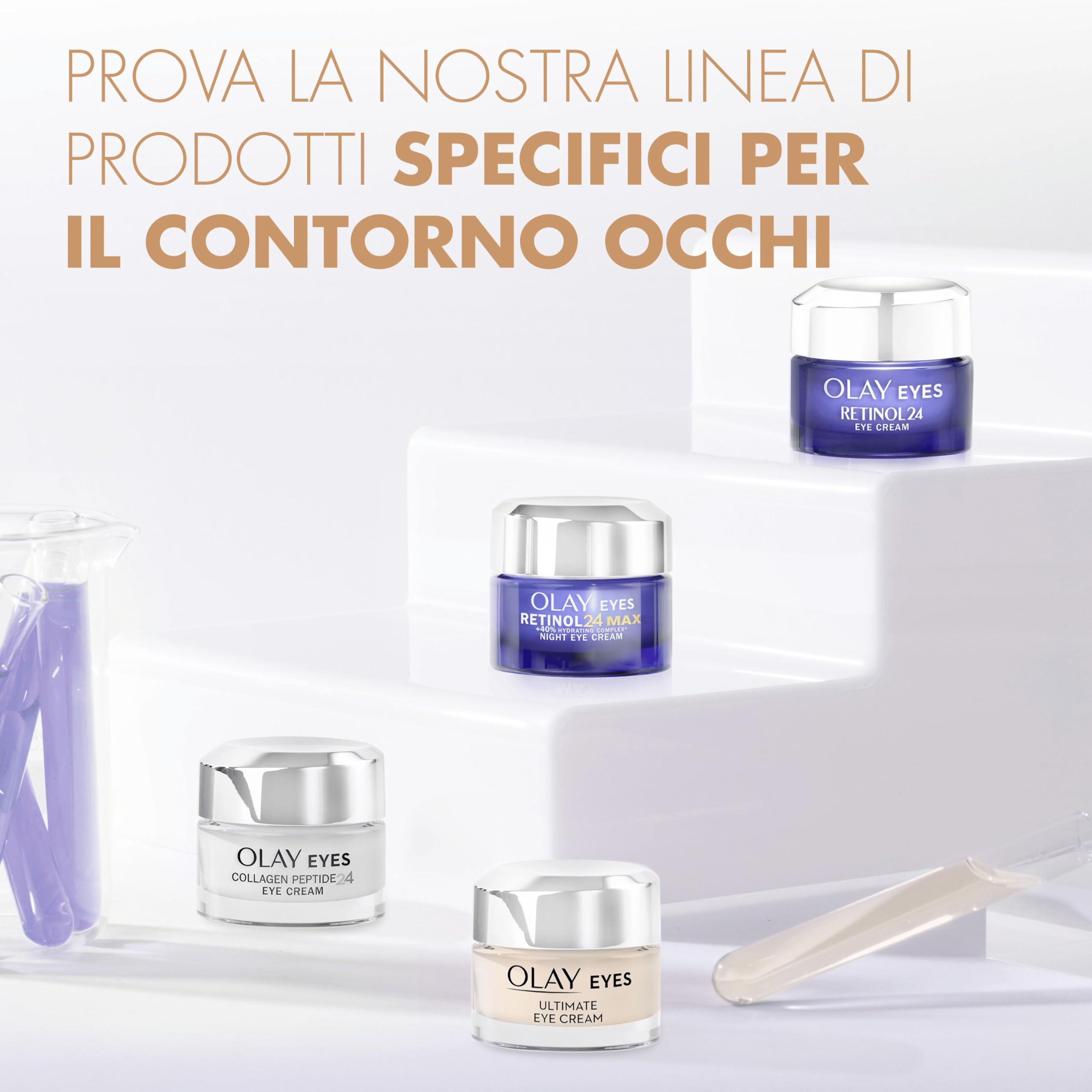 Olay Crema Per Il Contorno Occhi, Ultimate Eye Cream, 15ml, Riduce Rughe Borse E Occhiaie, Rinnova La Superficie Del Contorno Occhi Giorno Dopo Giorno