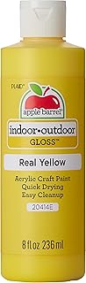Gloss Acrylic Paint in Assorted Colors (8 oz), Gloss Real Yellow
