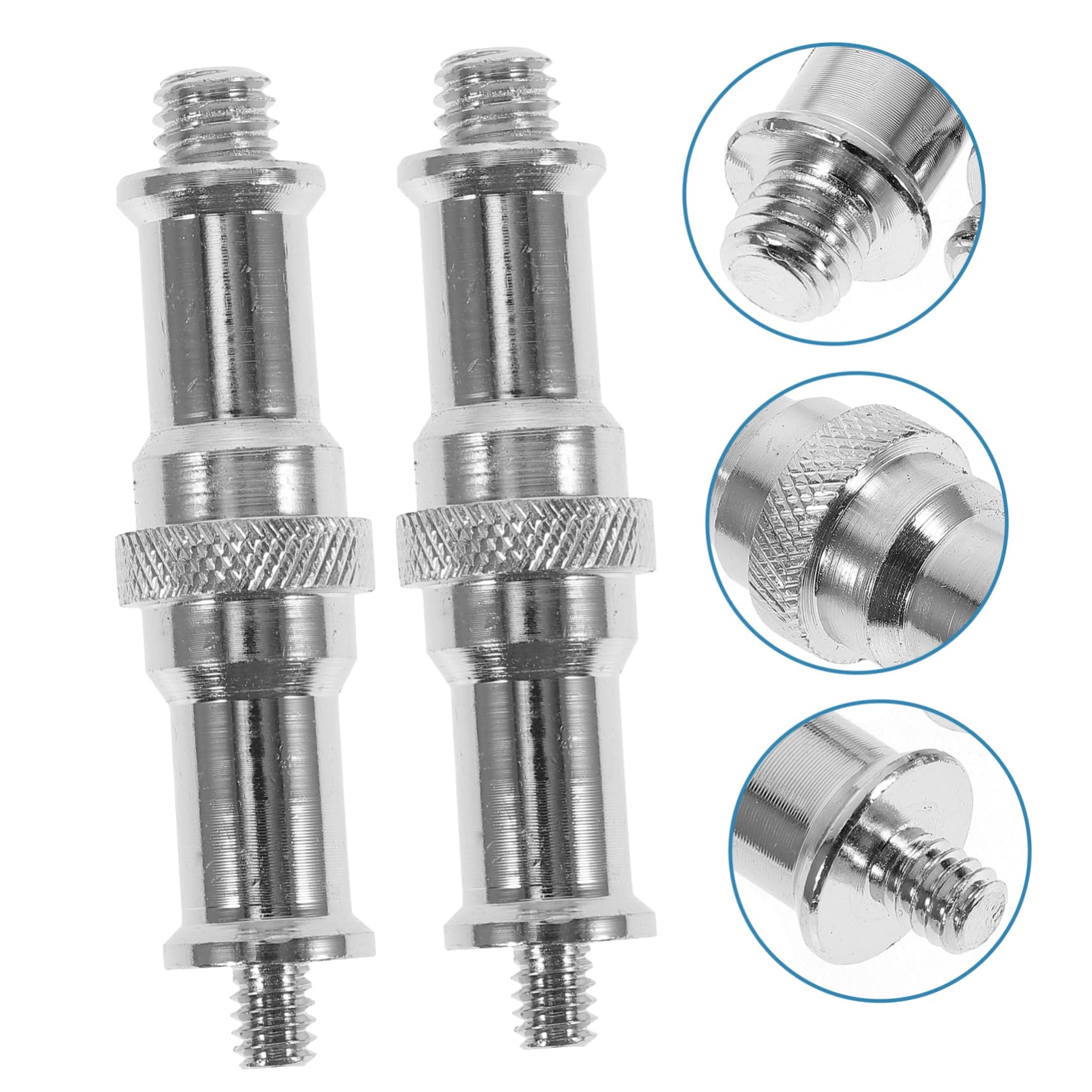 Mikikit Precision Light Stand Adapter Kit 1/4 to 3/8 Male Thread Spigot