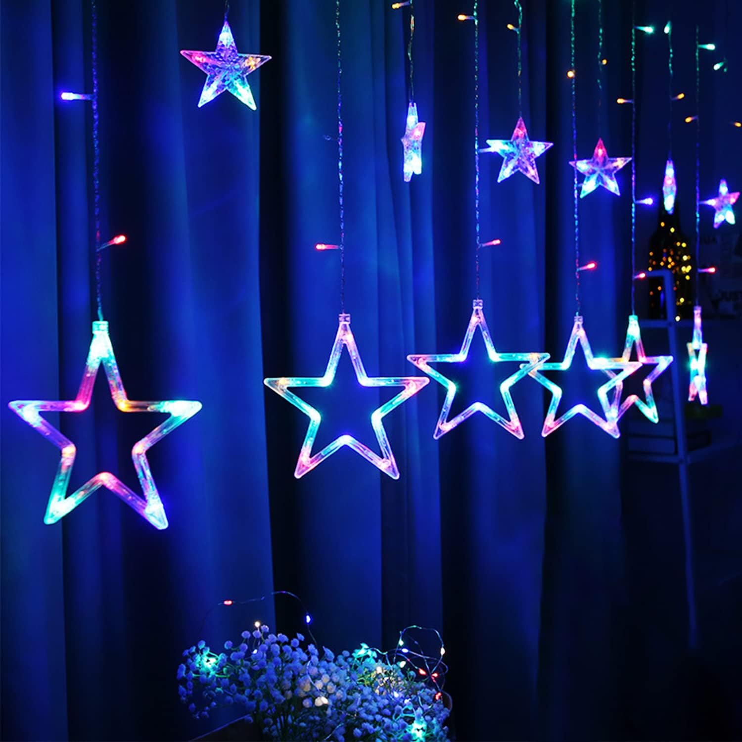 Christmas Window Lights, Christmas Lights Indoor Window Decorations USB