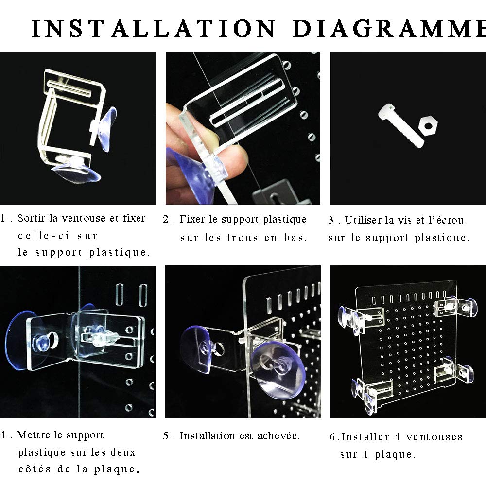 divisori per vasche divisori per acquari per coltivazione mista in PET/PETP Fish Tank Divider