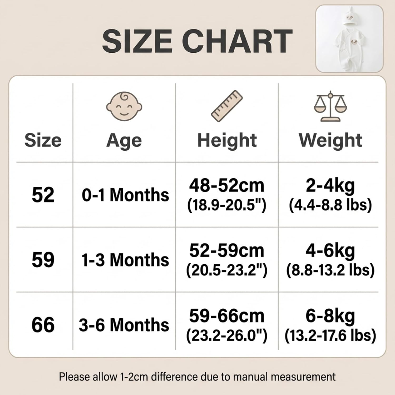 100% Cotton Newborn Baby Romper Clothes Set,Ribbed Kimono Side Tie Infant Bodysuit for Boy Girl 0-6 Months