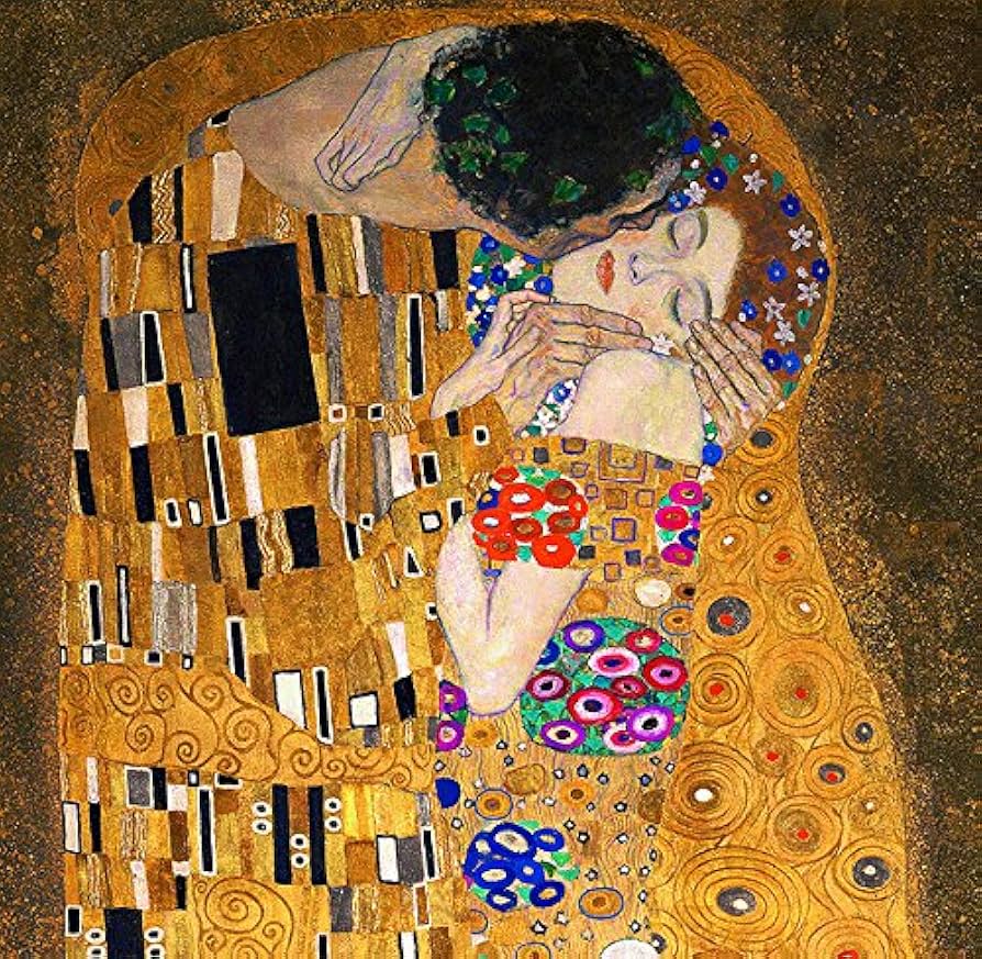 Amazon.co.jp: グスタフ・クリムト『 接吻（ザ・キス） 』の壁掛け時計