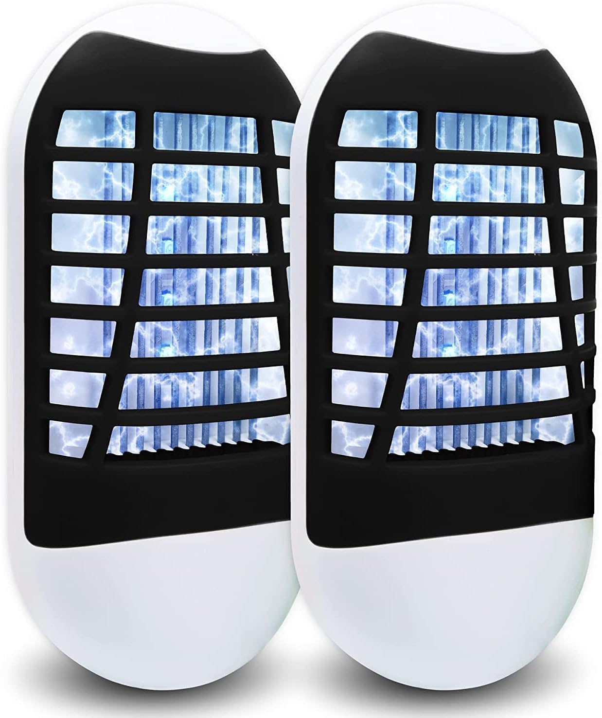 Bug Zapper Indoor,Electronic Fly Zapper Lamp for Familie，LED Lights Eliminates Flies Flying Pests Non Toxic Silent Effective Operation UV - 1
