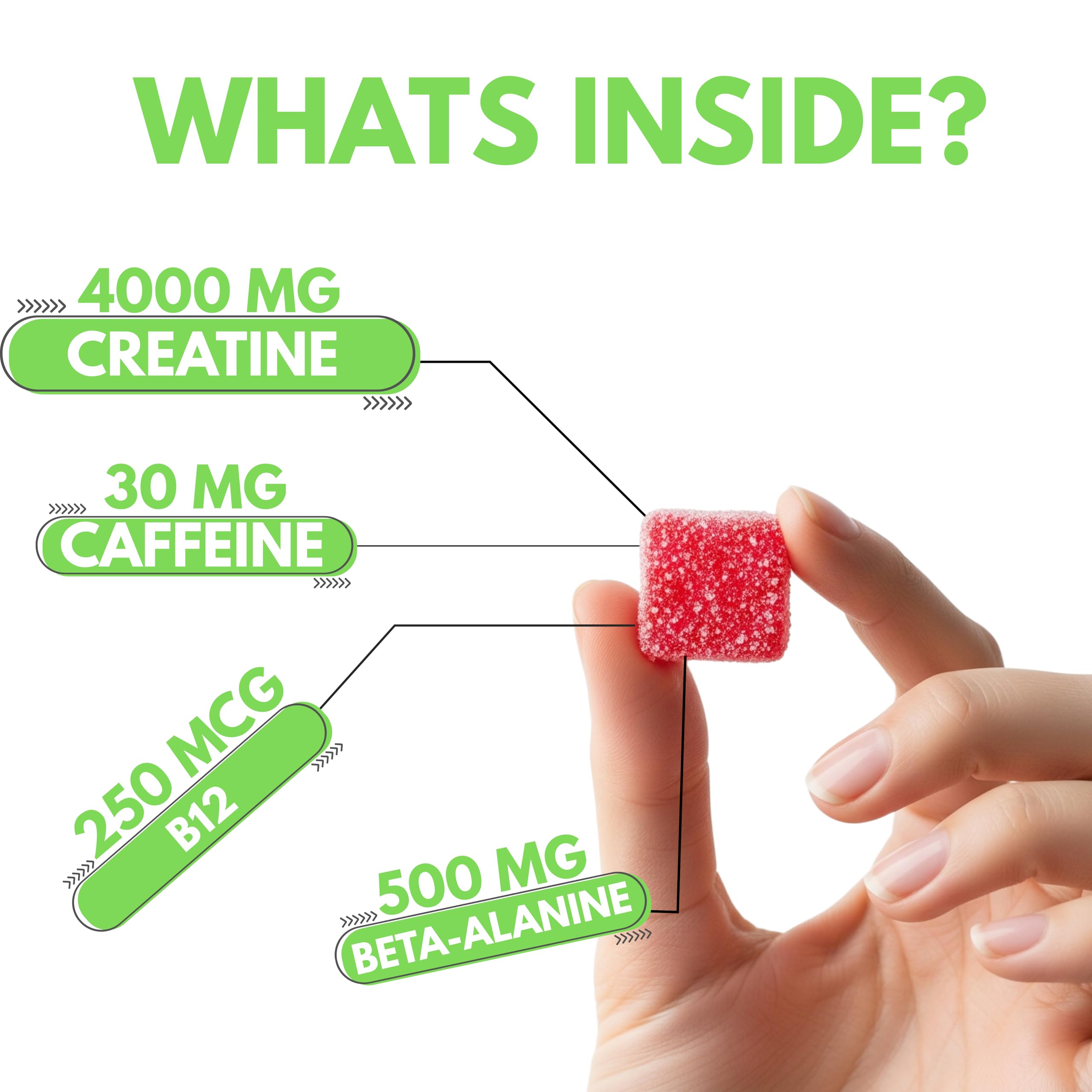Nutrify Creatine Gummies for Women Creatine Monohydrate Preworkout for Men — Amazon image 3