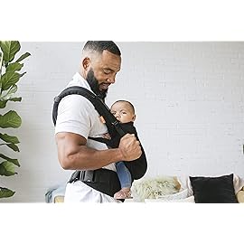 Baby Tula Standard Coast Mesh Baby Carrier Newborn to Toddler, Adjustable & Ergonomic Carrier w/Multiple Carry Positions for 15lbs to 45lbs - Breathable Lightweight Design - Urbanista (Black)