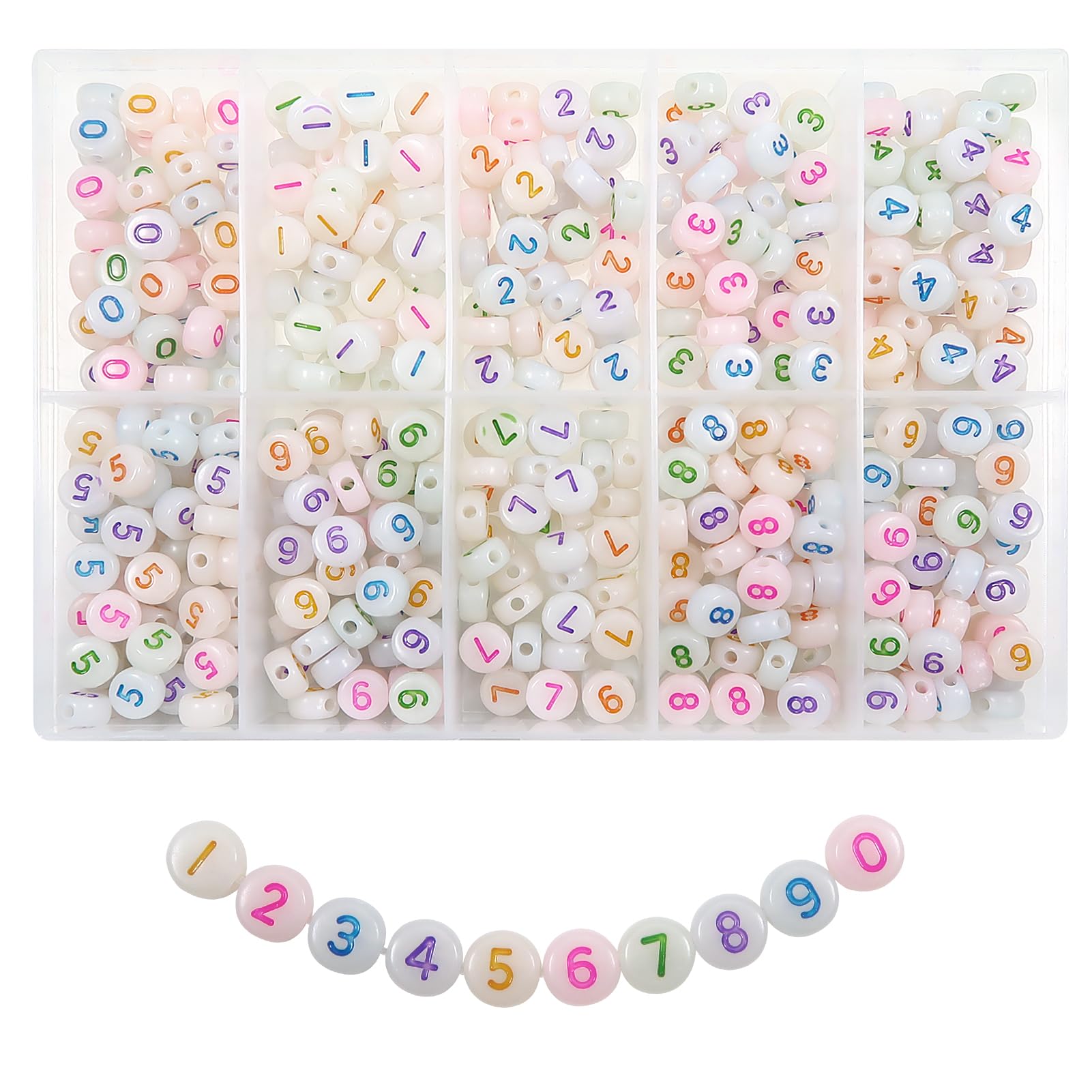TOAOB 7945 Kit Perline Per Creare Gioielli Fai Da Te – 8000+ Pezzi In Acrilico, Vetro E Metallo, Con Accessori - 2