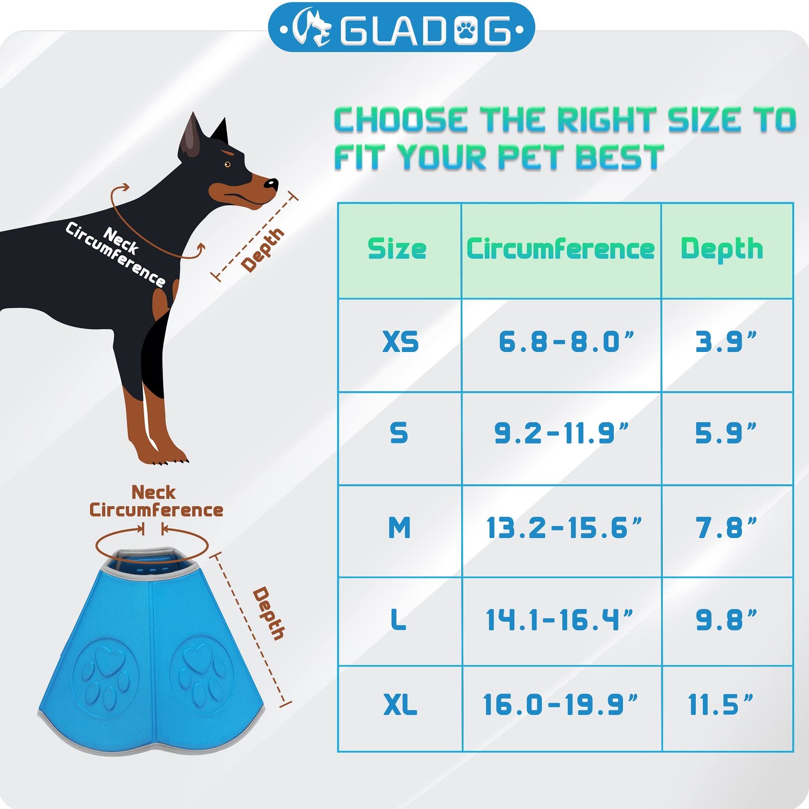 数量限定 GoodChoiceLeo IRis Soft Dog Cone After Surgery Recovery Comfy Cones for Dogs Cats