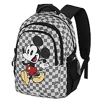 Disney Topolino Move-Zaino Running PLUS, Grigio, 34 x 46 cm, Capacità 32 L